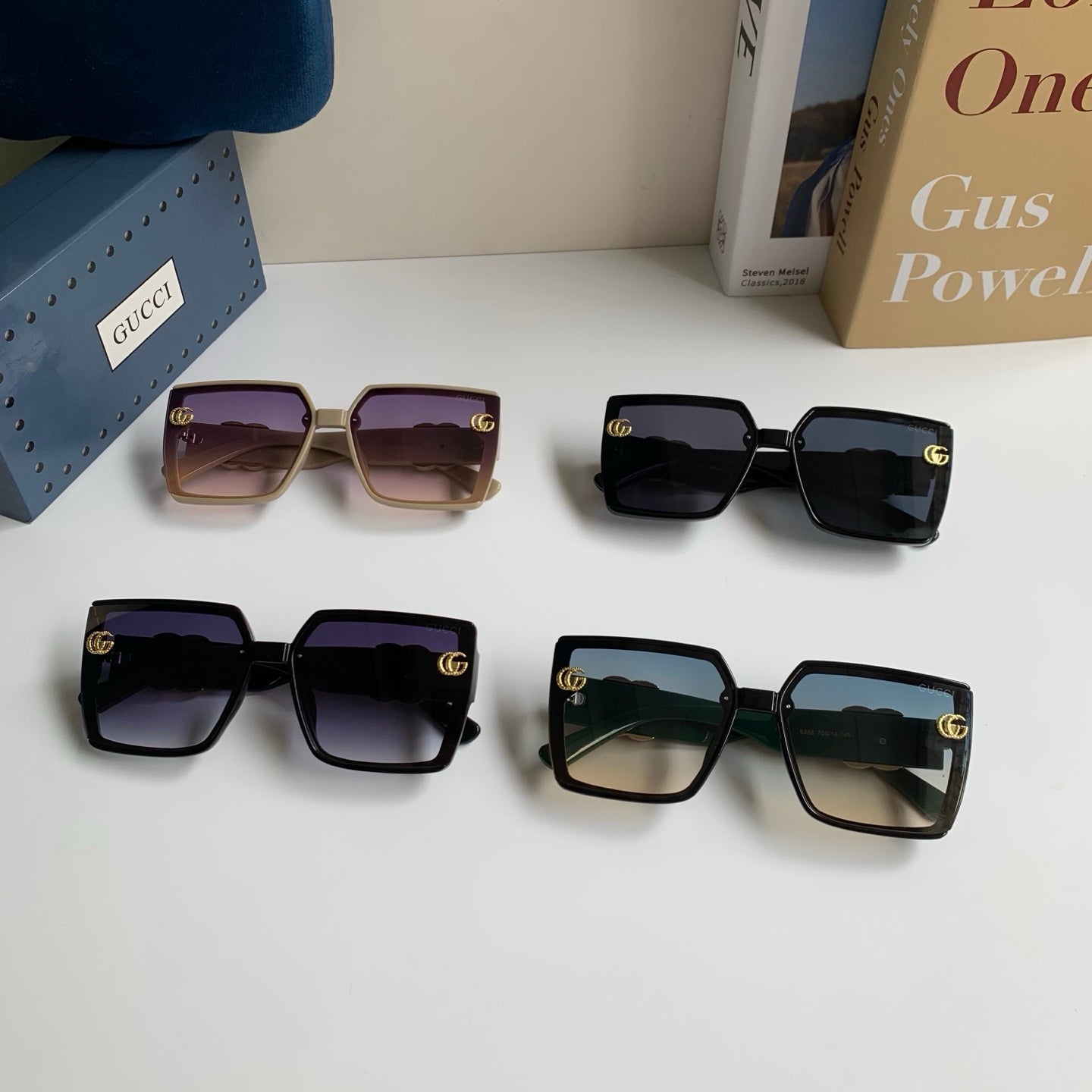 Gucci Square Silver Lens Sunglasses for Men & Women - 371480 - detail image 9