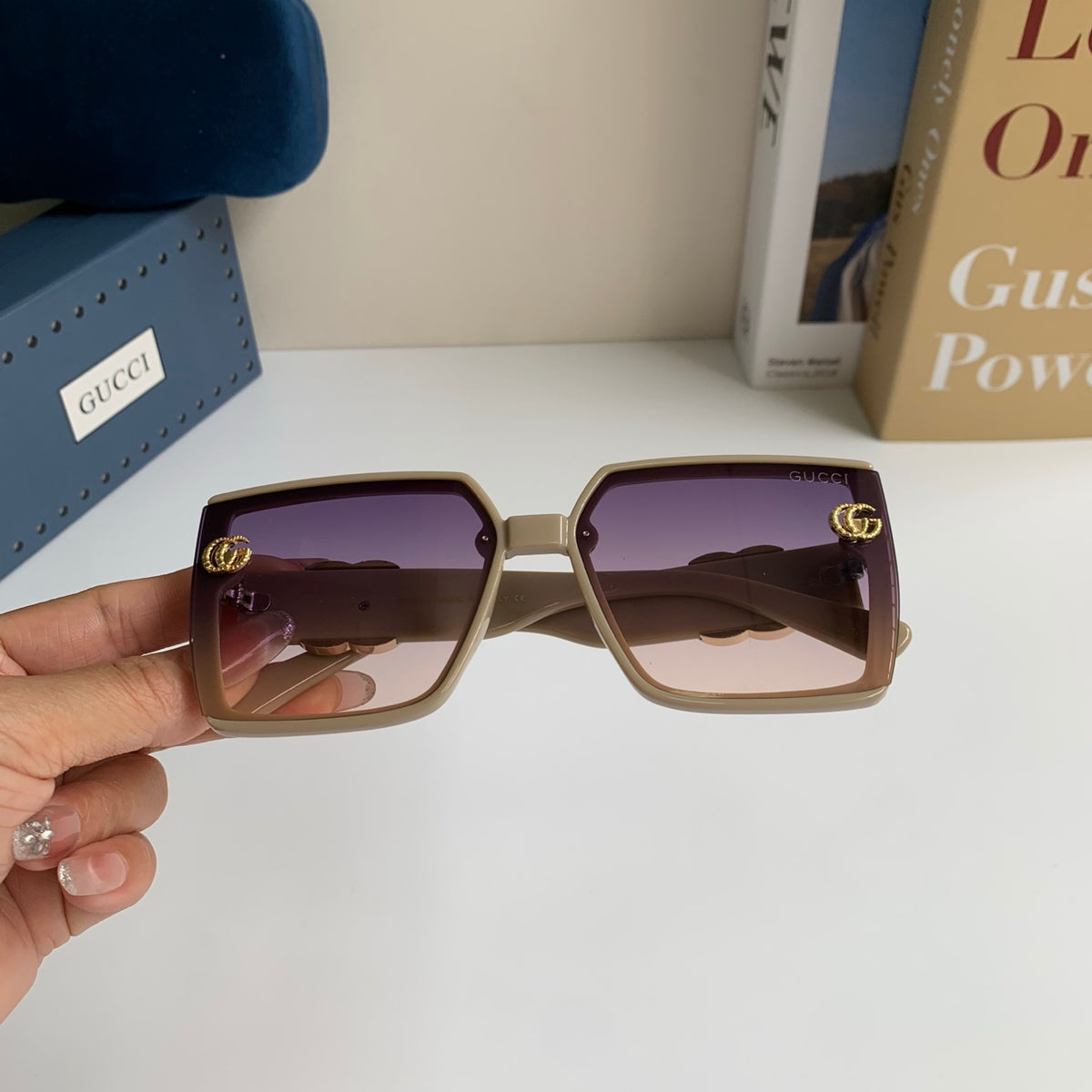 Gucci Square Silver Lens Sunglasses for Men & Women - 371480 - detail image 3