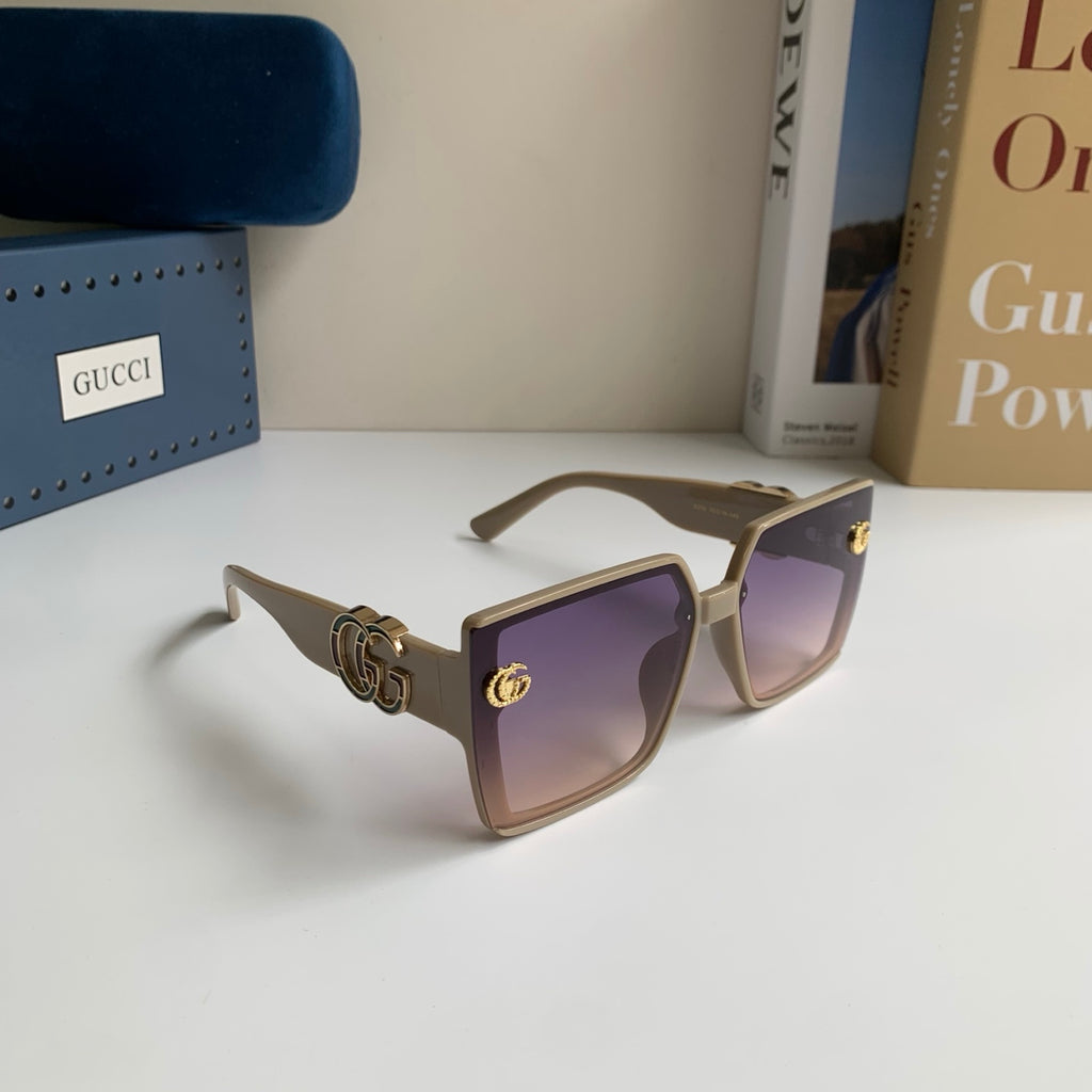 Gucci Square Silver Lens Sunglasses for Men & Women - 371480