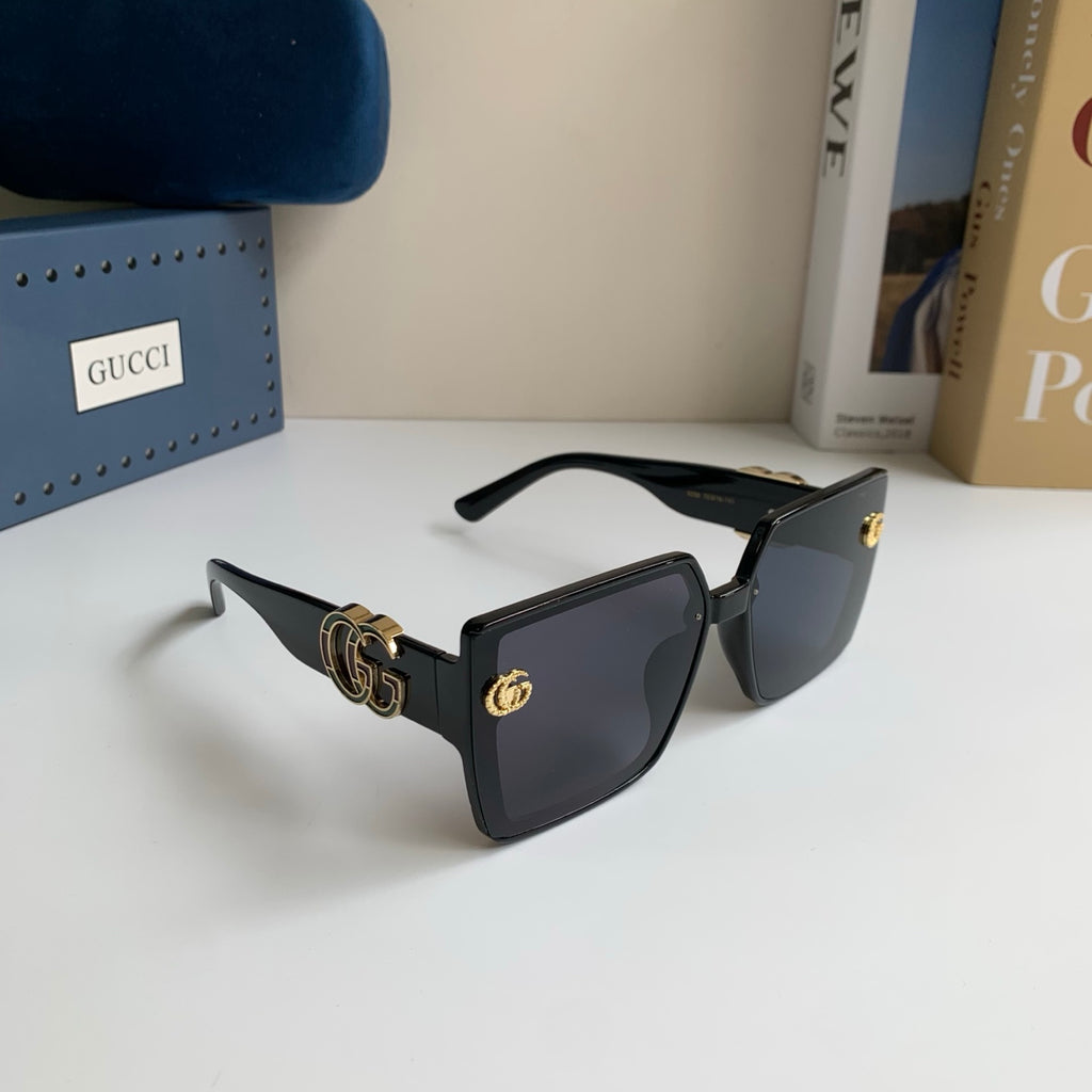 Gucci Square Black Lens Sunglasses for Men & Women - 371481