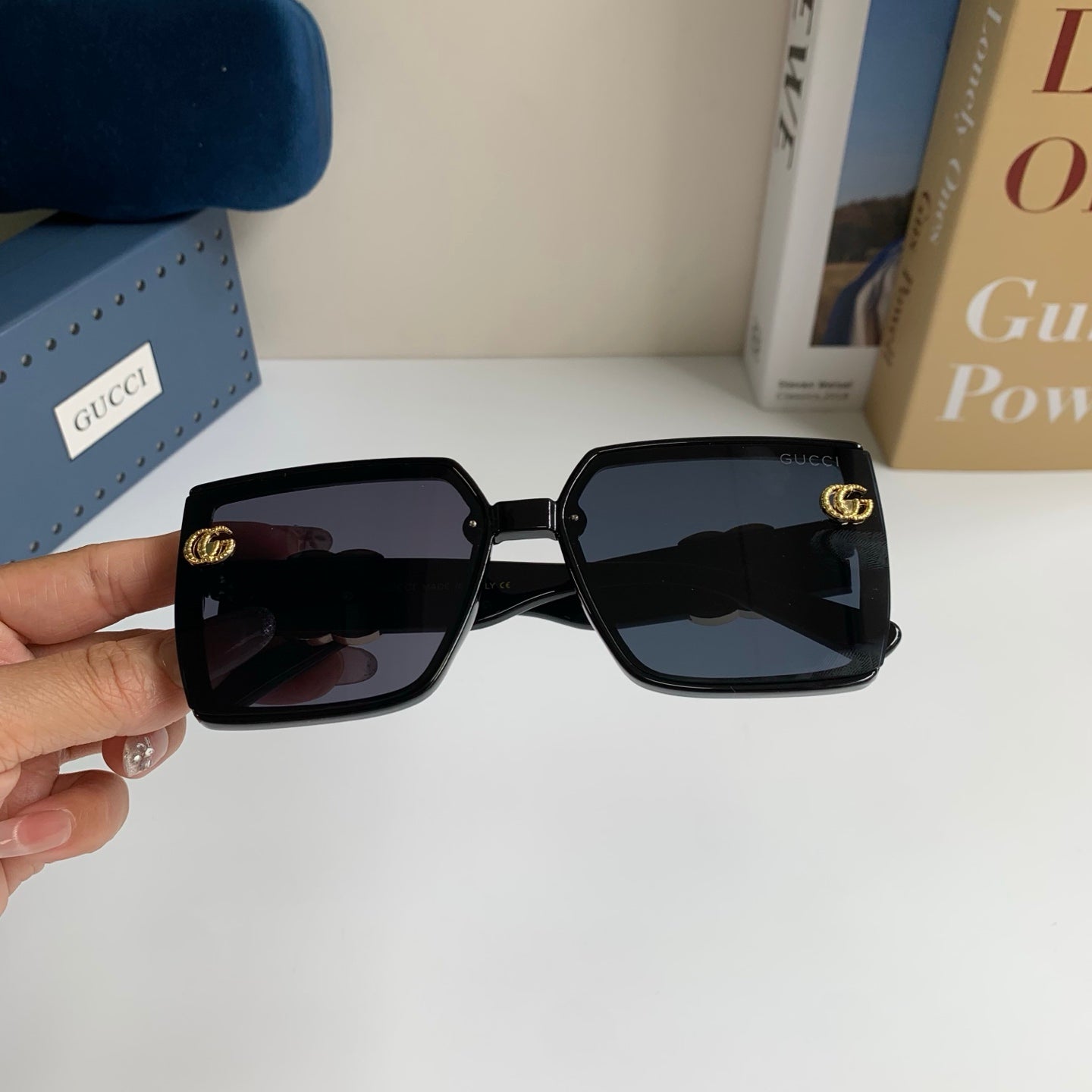 Gucci Square Black Lens Sunglasses for Men & Women - 371481 - detail image 4