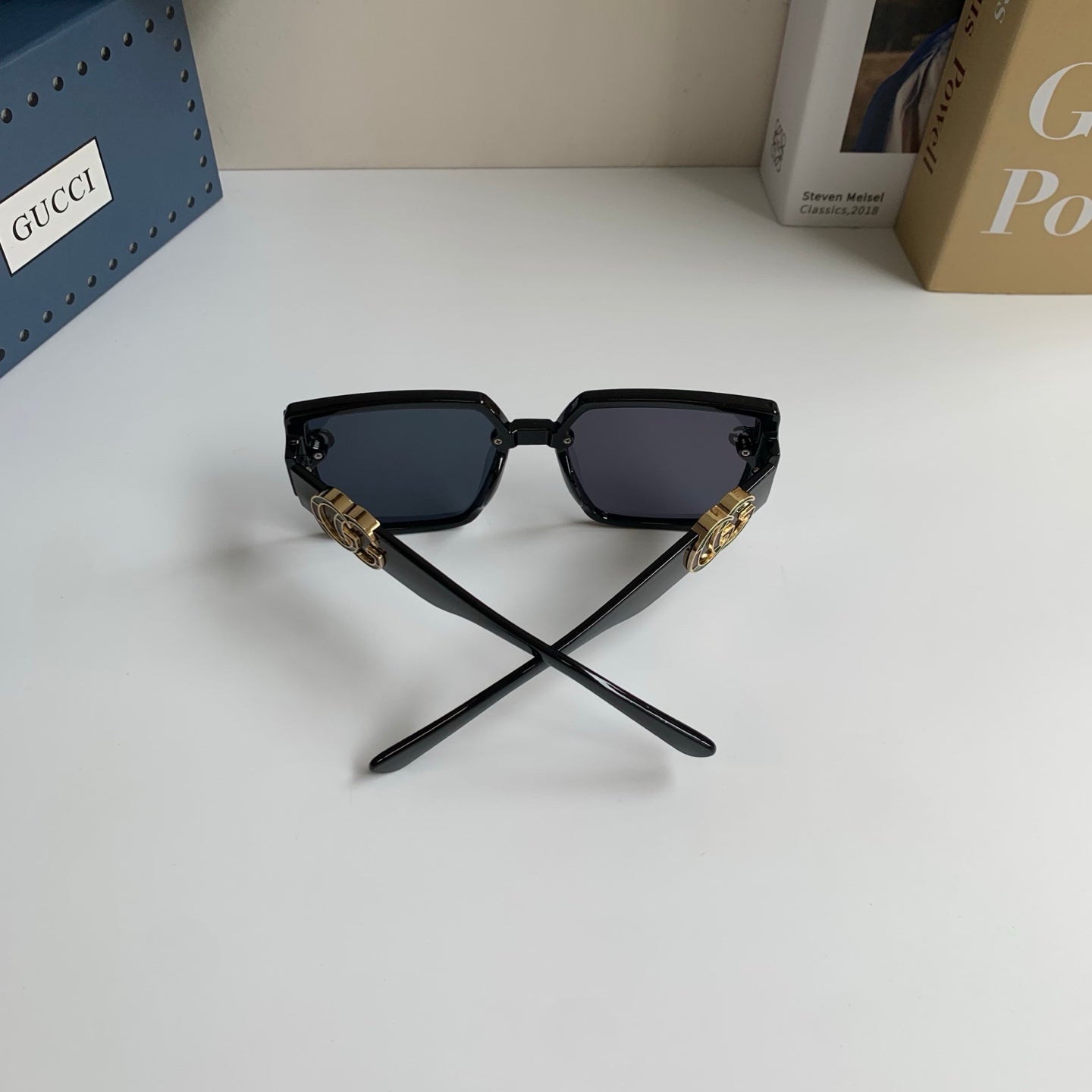 Gucci Square Black Lens Sunglasses for Men & Women - 371481 - detail image 9
