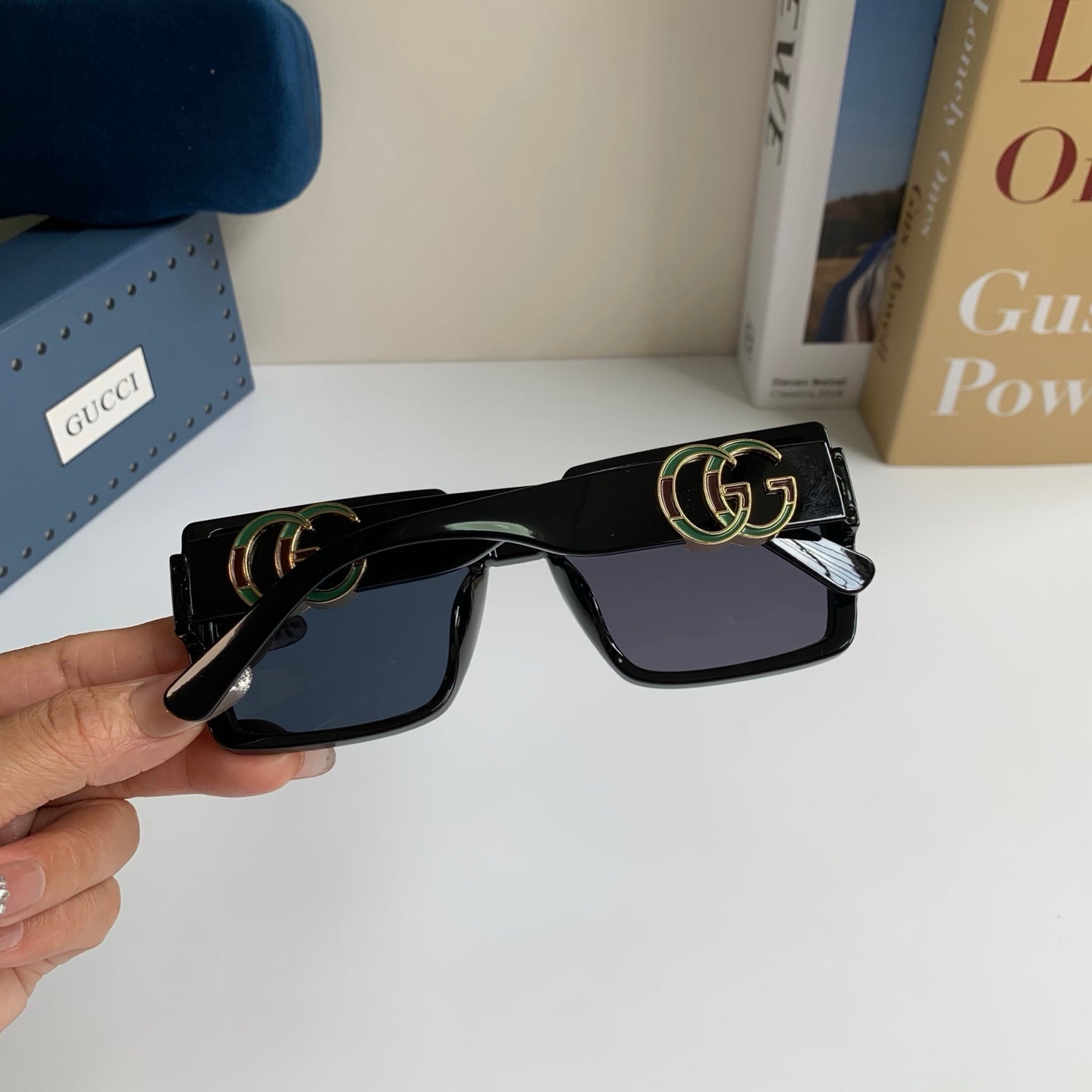 Gucci Square Black Lens Sunglasses for Men & Women - 371481 - detail image 6