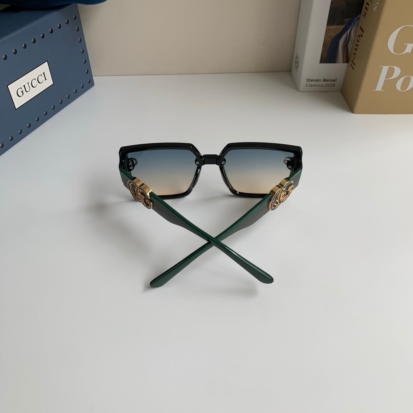 Gucci Square Silver Lens Sunglasses for Men & Women - 371482 - detail image 8