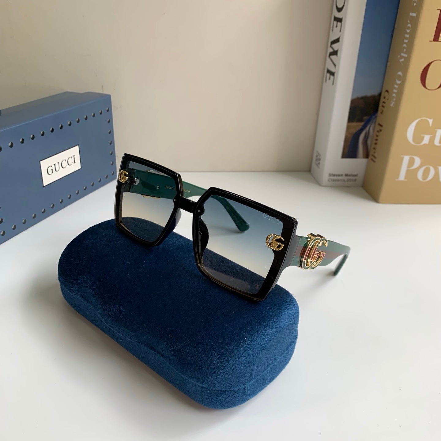 Gucci Square Silver Lens Sunglasses for Men & Women - 371482 - detail image 5