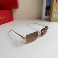 Cartier Square Silver Lens Sunglasses for Men & Women - 382851
