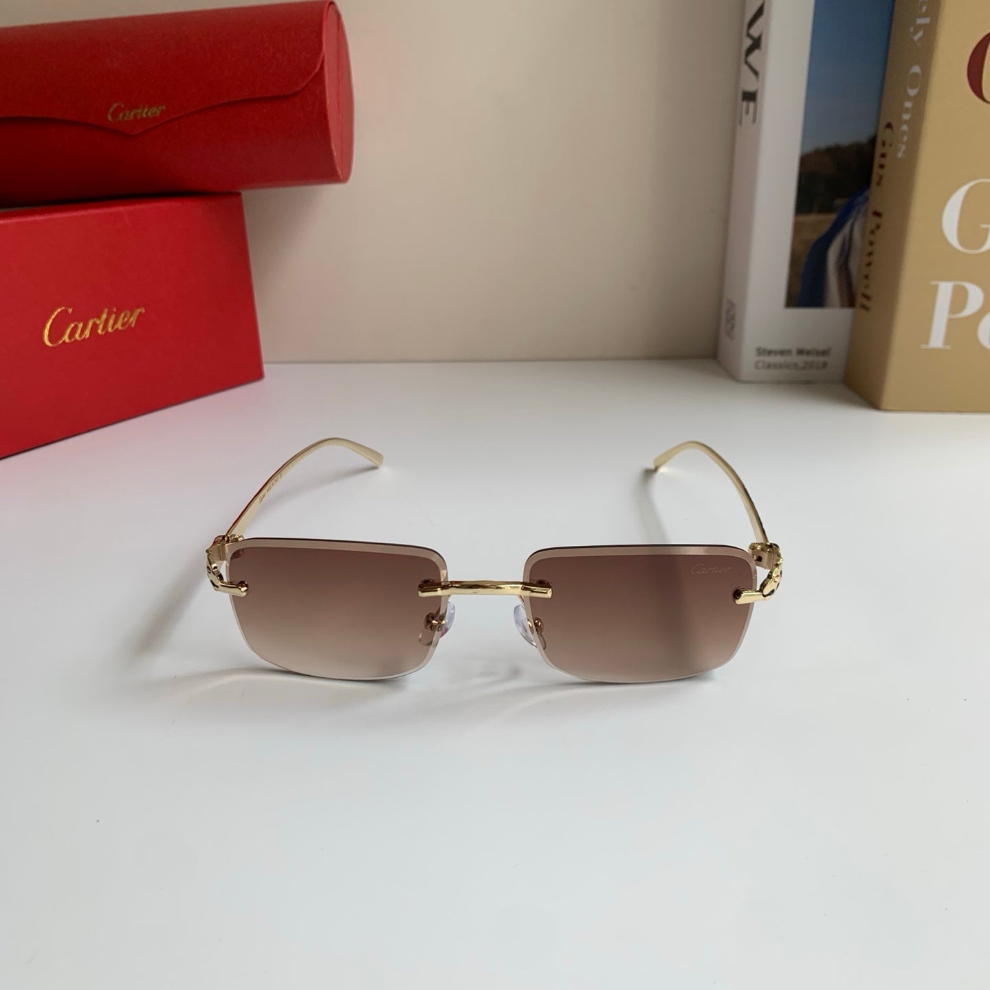 Cartier Square Silver Lens Sunglasses for Men & Women - 465881 - detail image 3