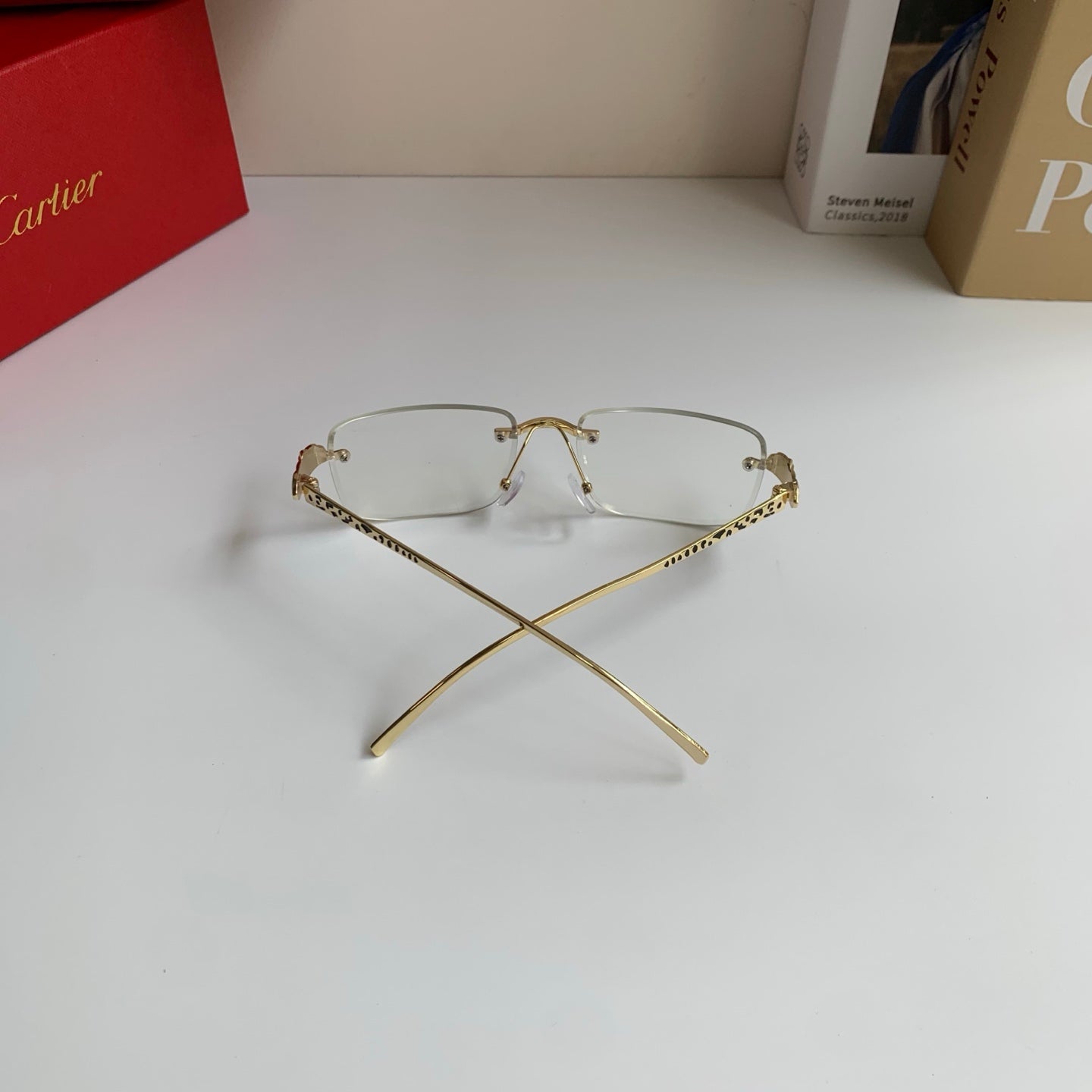 Cartier Square Silver Lens Sunglasses for Men & Women - 465882 - detail image 8