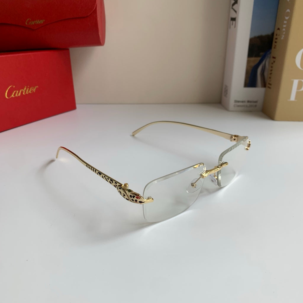 Cartier Square Silver Lens Sunglasses for Men & Women - 382852