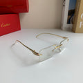 Cartier Square Silver Lens Sunglasses for Men & Women - 382852