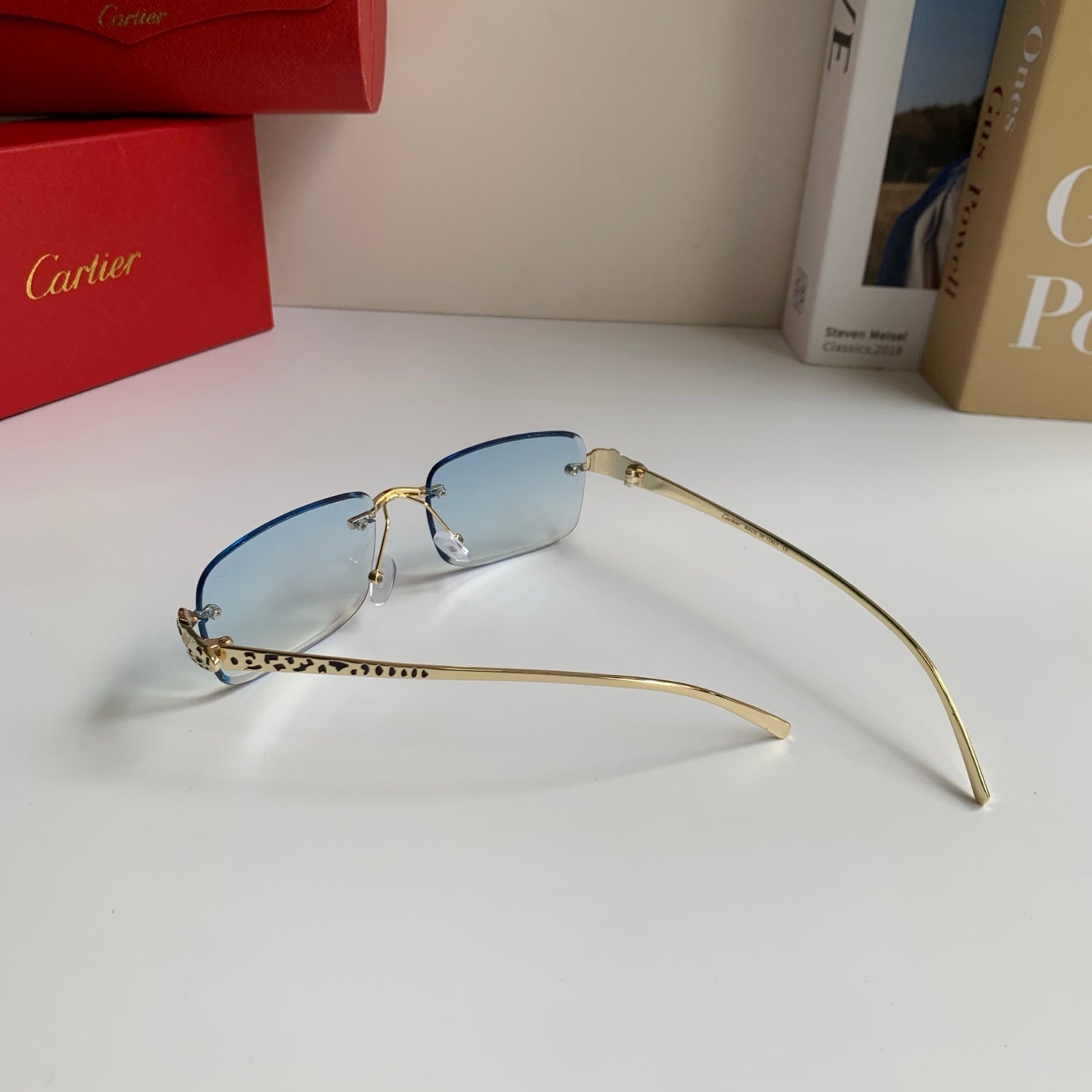 Cartier Square Silver Lens Sunglasses for Men & Women - 465883 - detail image 8