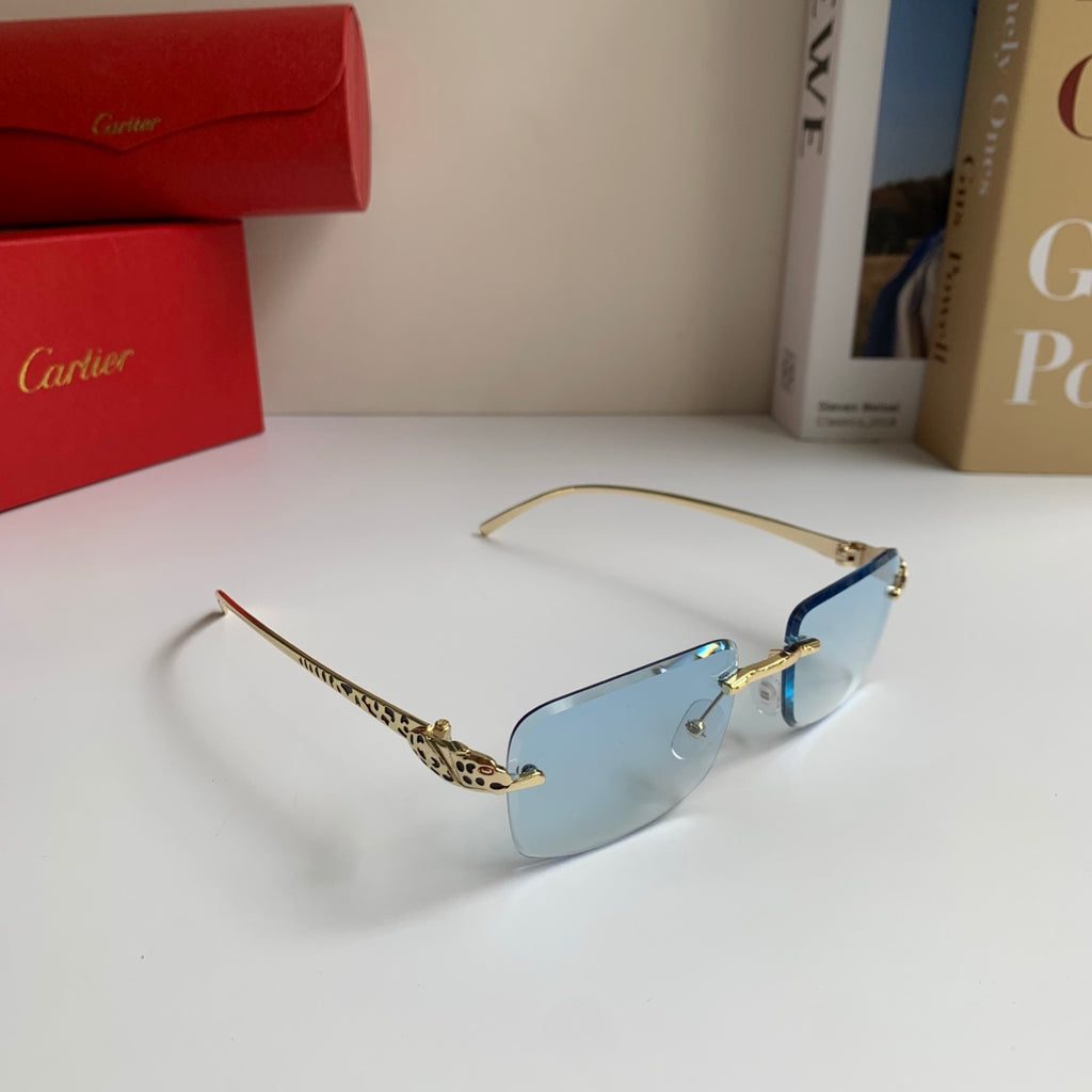 Cartier Square Silver Lens Sunglasses for Men & Women - 382853