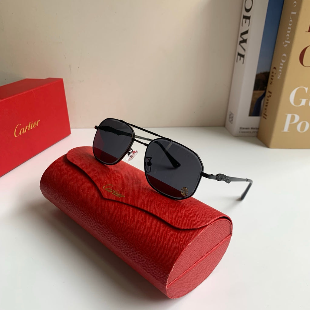 Cartier Metal Fashion Silver Lens Sunglasses for Men & Women - 465733 - detail image 5