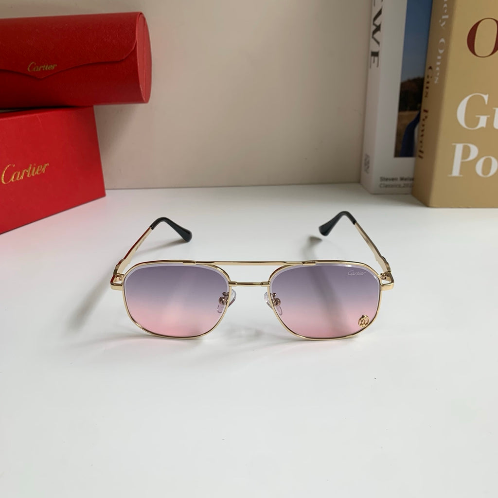 Cartier Metal Fashion Silver Lens Sunglasses for Men & Women - 382848 - detail image 5