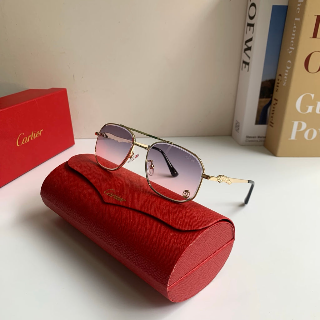 Cartier Metal Fashion Silver Lens Sunglasses for Men & Women - 465735 - detail image 4