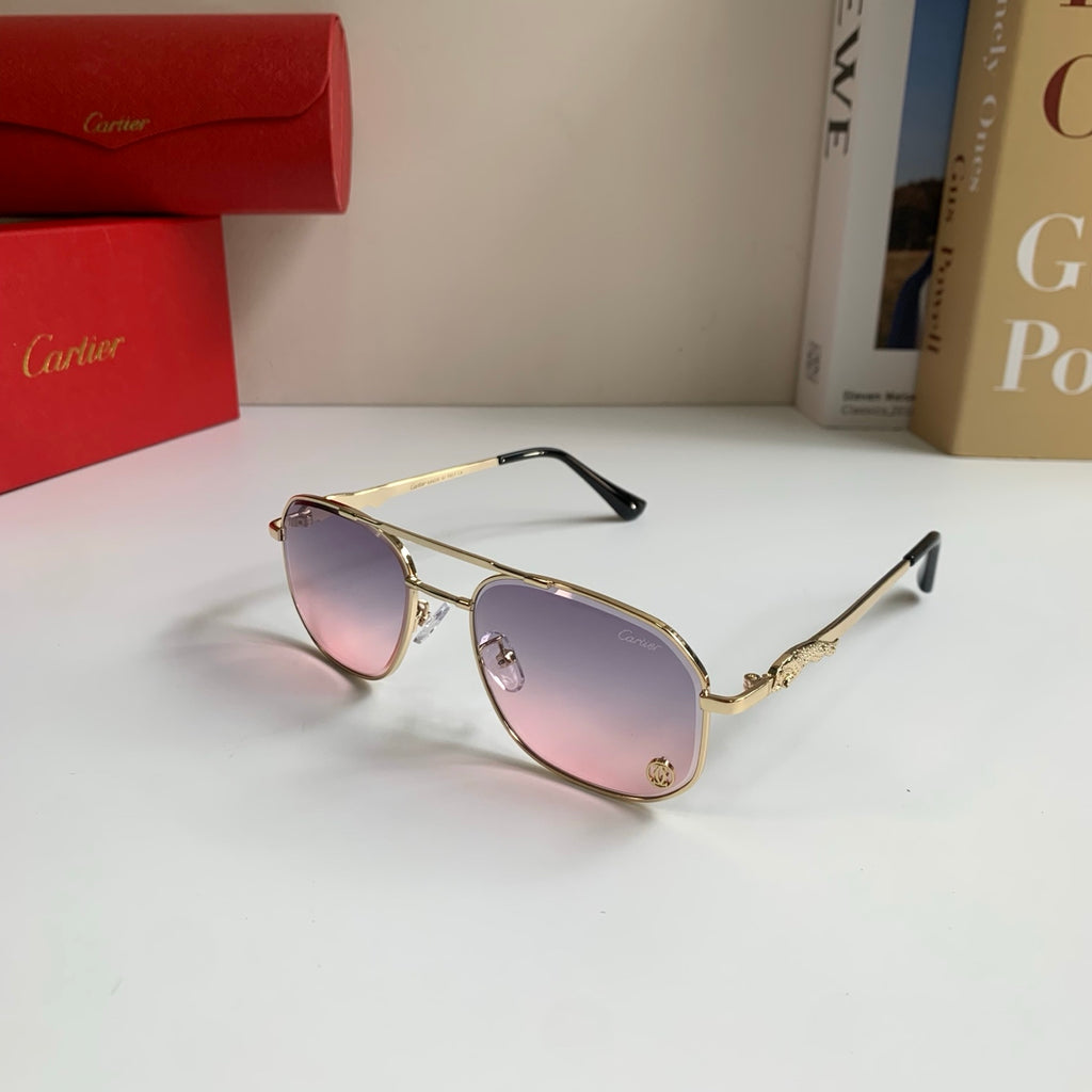 Cartier Metal Fashion Silver Lens Sunglasses for Men & Women - 382848 - detail image 2