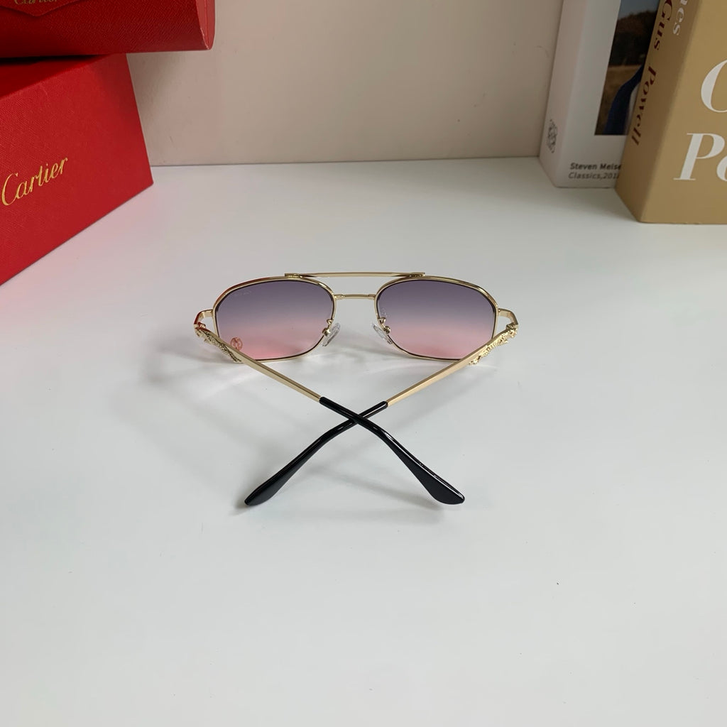 Cartier Metal Fashion Silver Lens Sunglasses for Men & Women - 382848 - detail image 7