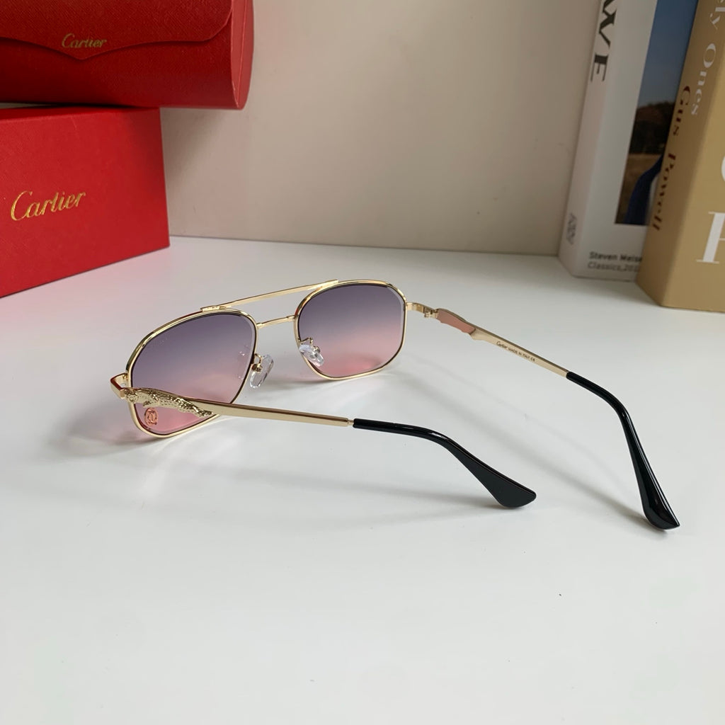 Cartier Metal Fashion Silver Lens Sunglasses for Men & Women - 465735 - detail image 8