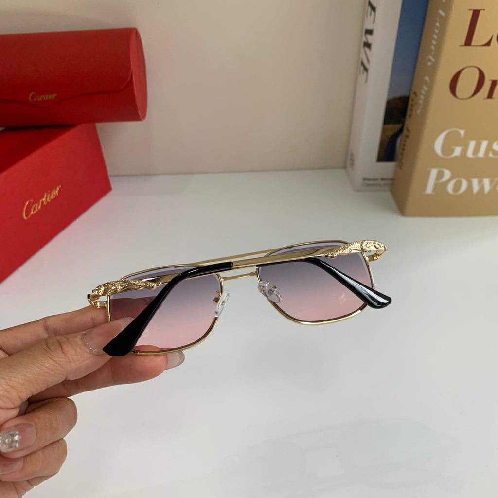 Cartier Metal Fashion Silver Lens Sunglasses for Men & Women - 465735 - detail image 6