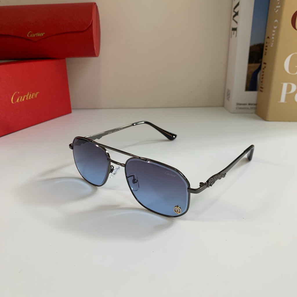 Cartier Metal Fashion Silver Lens Sunglasses for Men & Women - 465736 - detail image 2