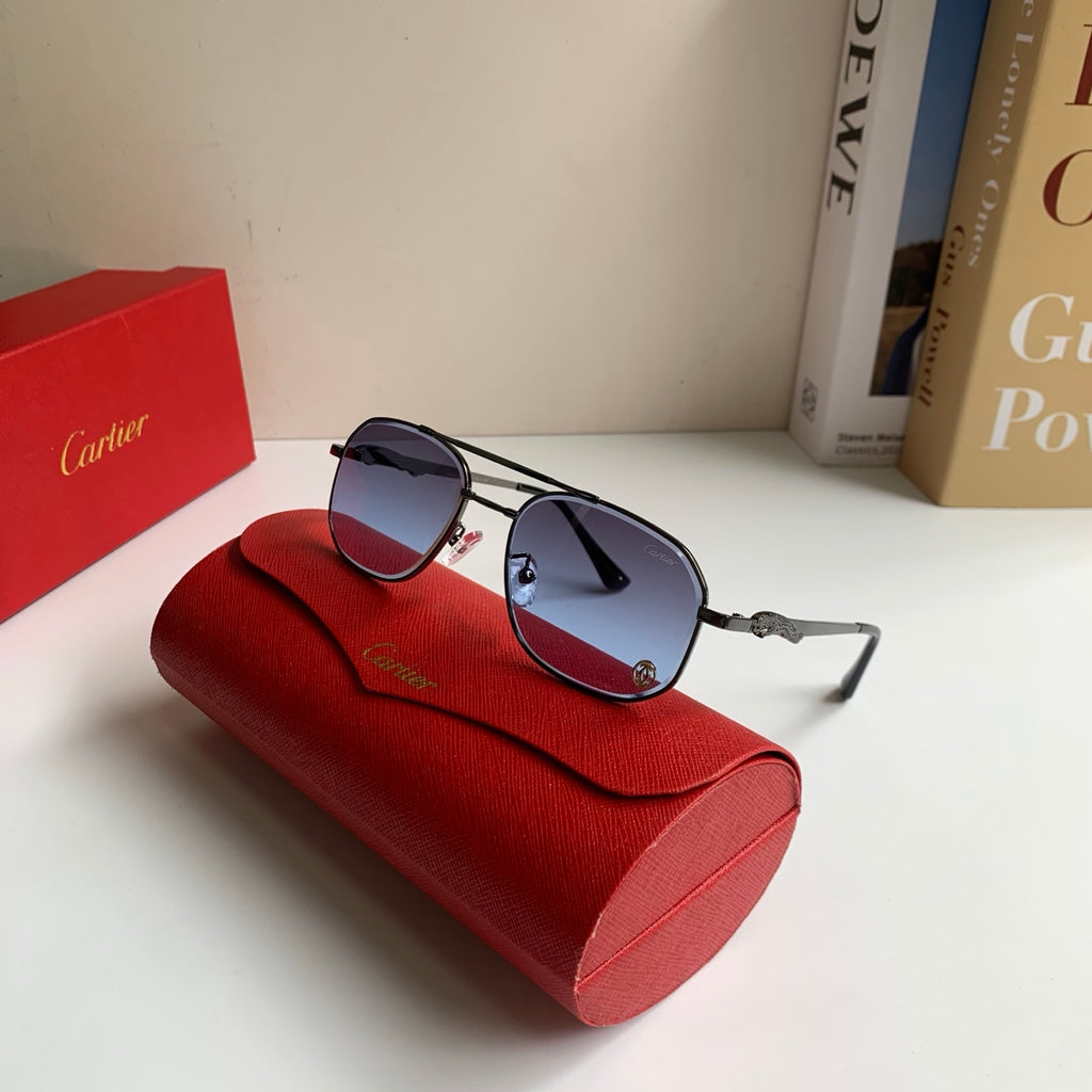 Cartier Metal Fashion Silver Lens Sunglasses for Men & Women - 465736 - detail image 5