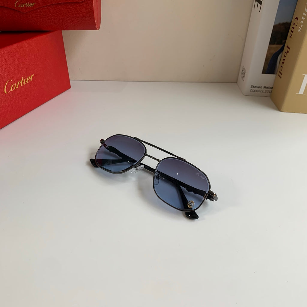 Cartier Metal Fashion Silver Lens Sunglasses for Men & Women - 382849 - detail image 4