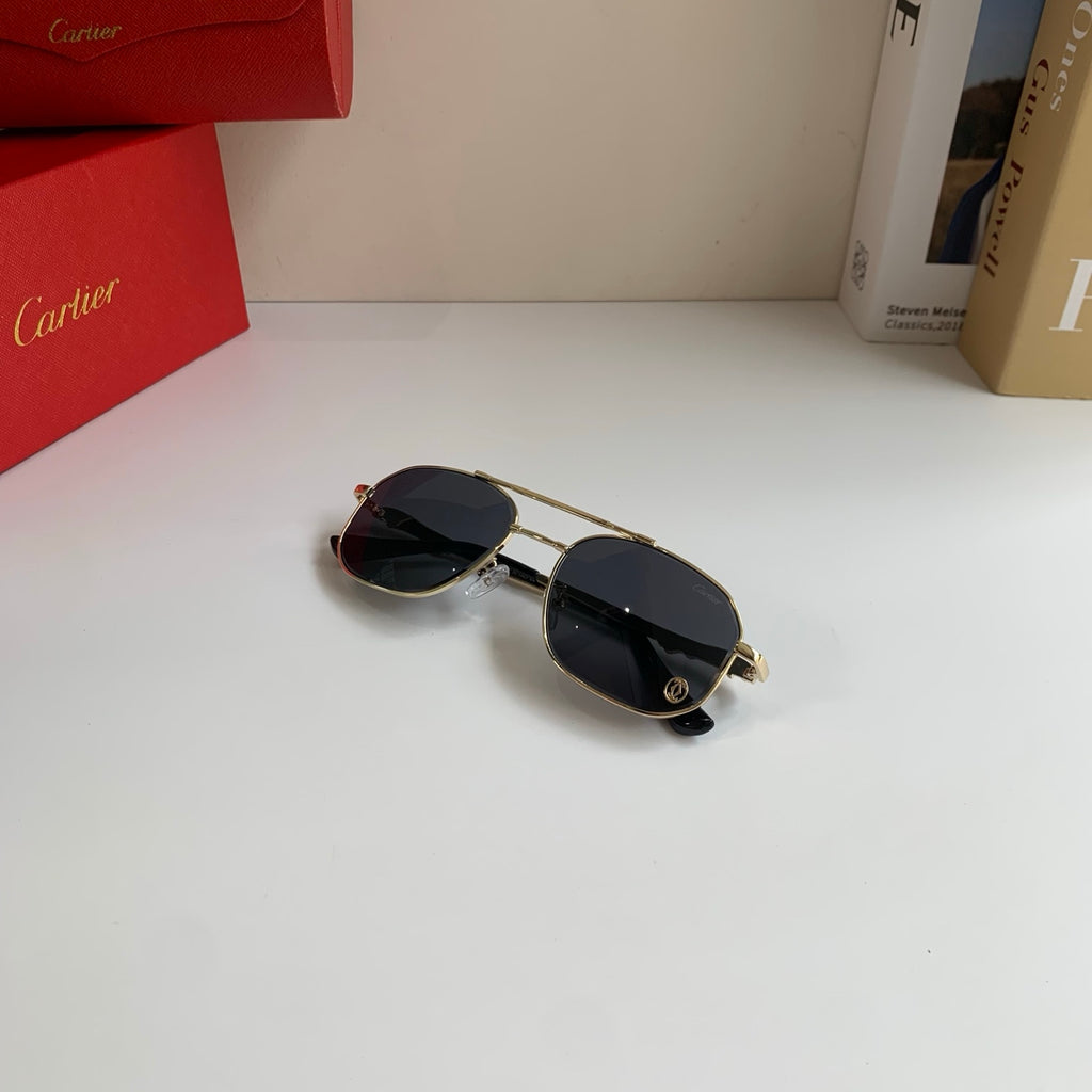 Cartier Metal Fashion Silver Lens Sunglasses for Men & Women - 382850 - detail image 3