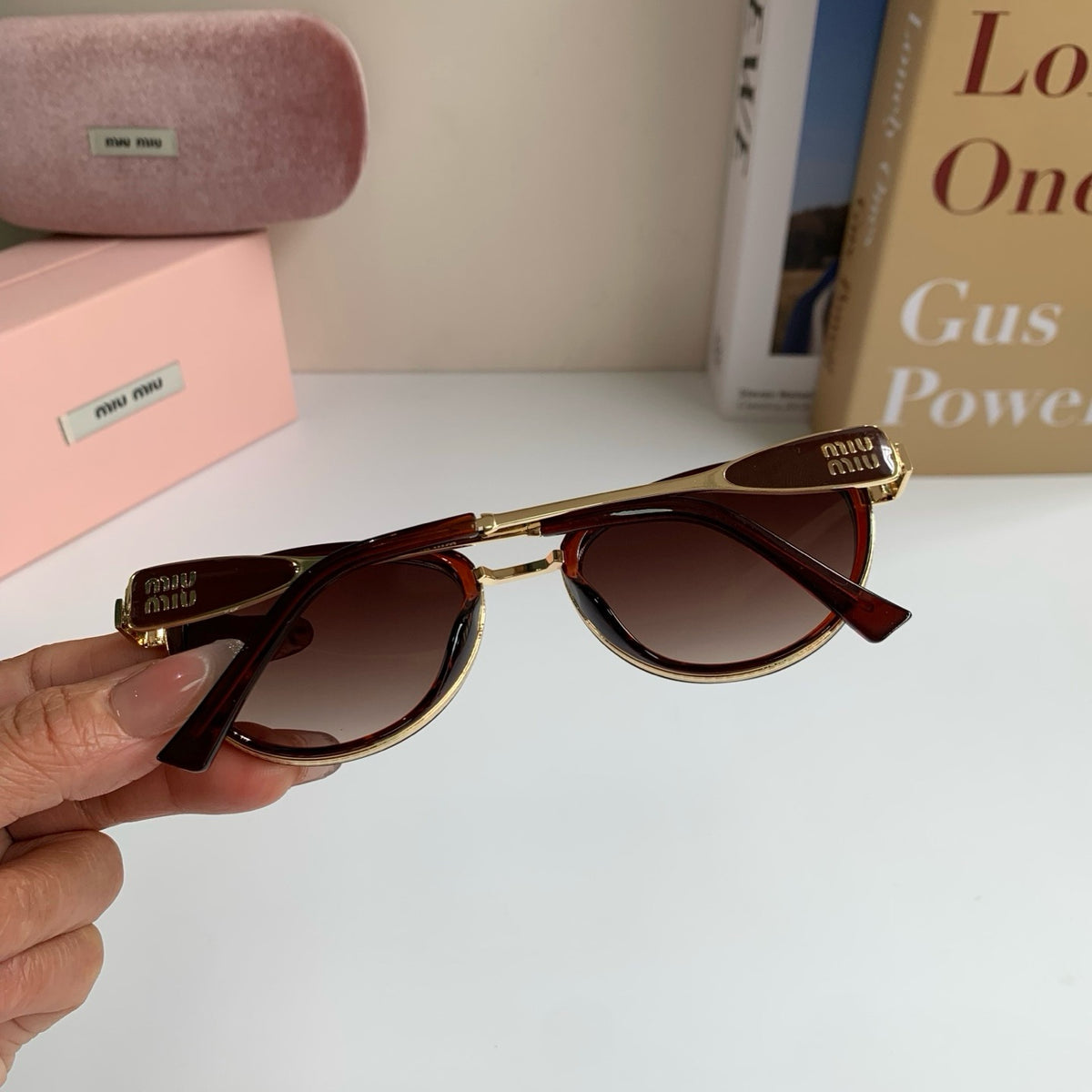 Miu Miu Metal Round Red Lens Sunglasses for Men & Women - 466102 - detail image 7