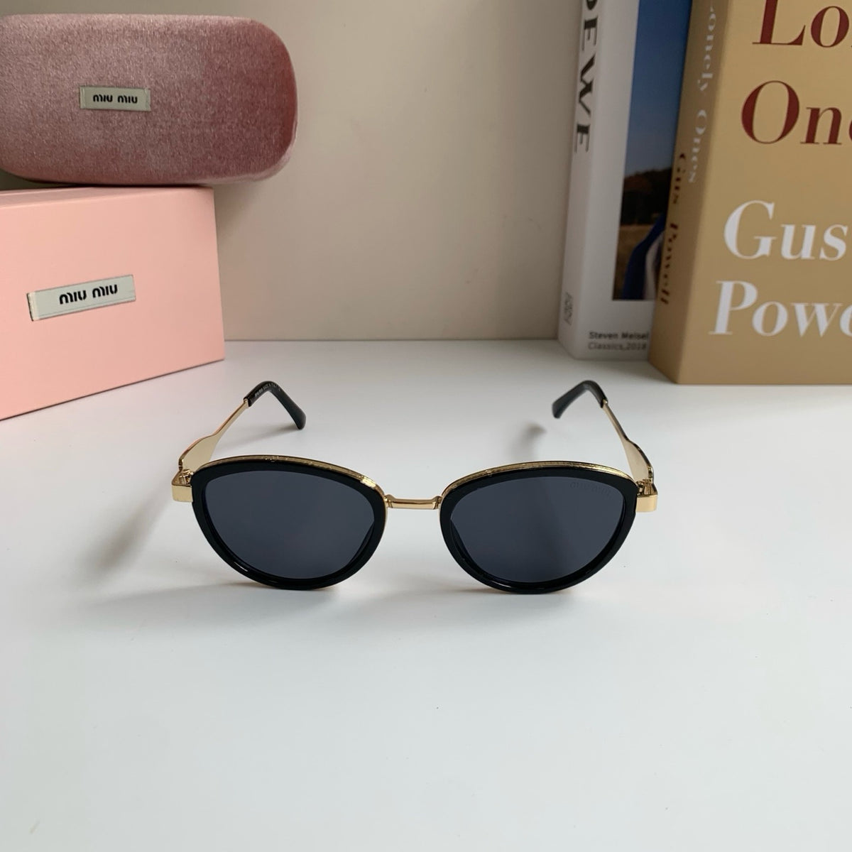 Miu Miu Metal Round Silver Lens Sunglasses for Men & Women - 382985 - detail image 5