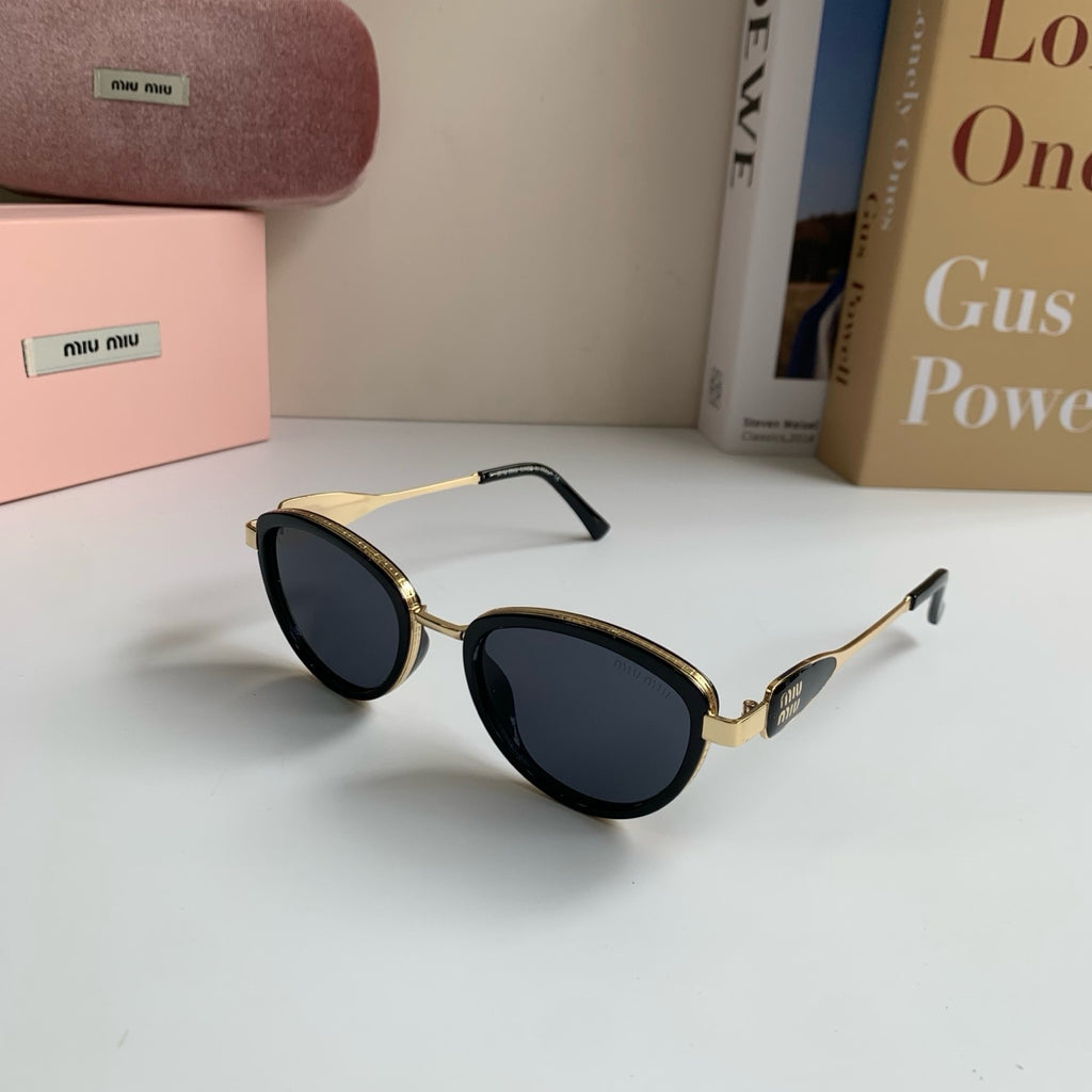 Miu Miu Metal Round Silver Lens Sunglasses for Men & Women - 382985 - detail image 2