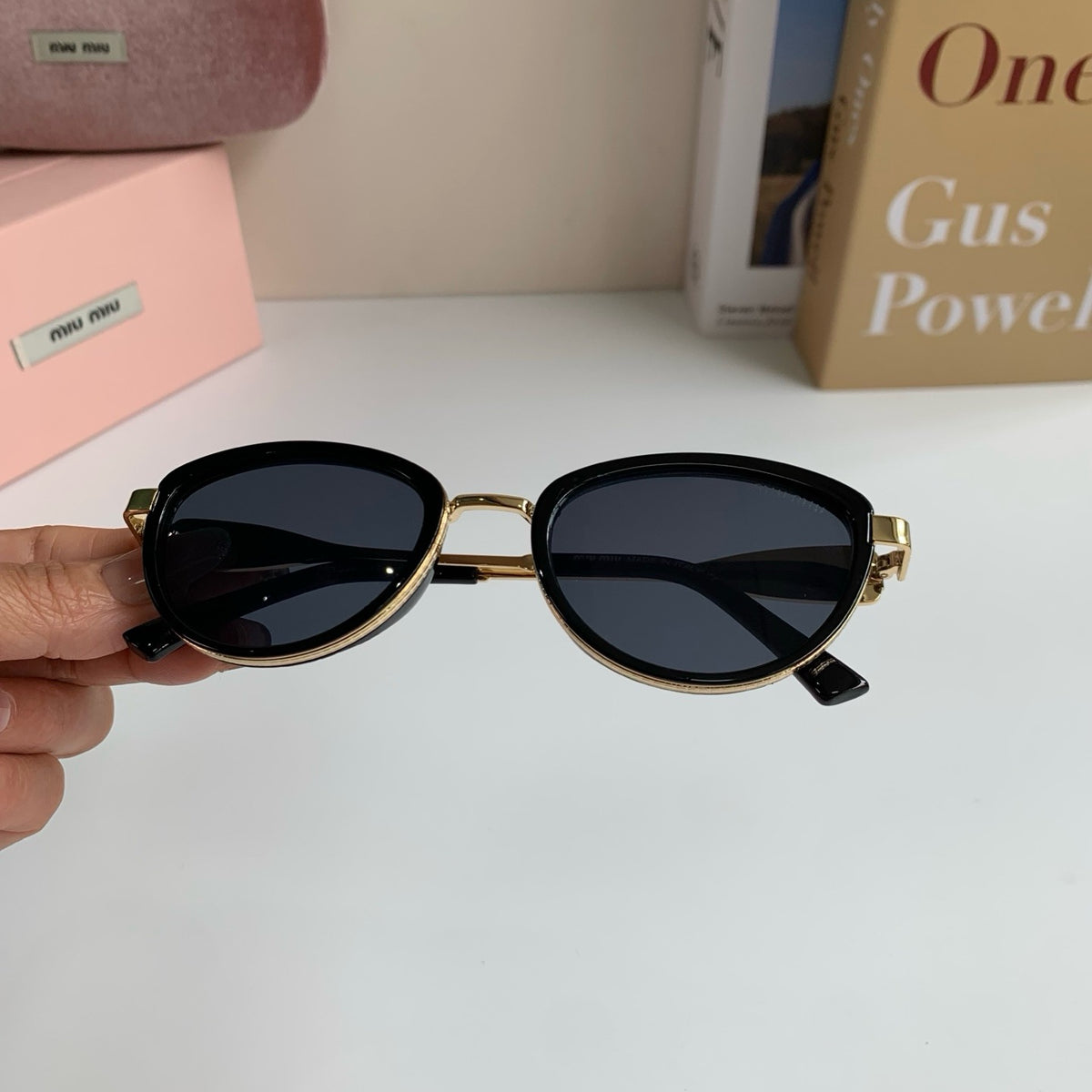Miu Miu Metal Round Silver Lens Sunglasses for Men & Women - 382985 - detail image 3
