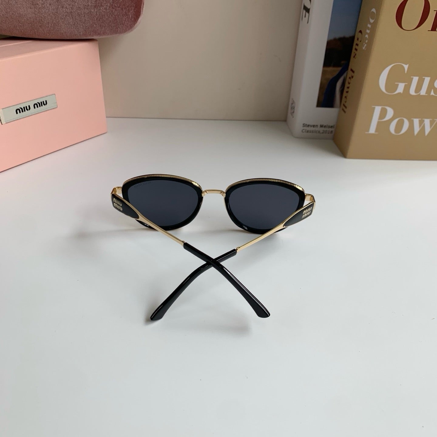 Miu Miu Metal Round Silver Lens Sunglasses for Men & Women - 382985 - detail image 6
