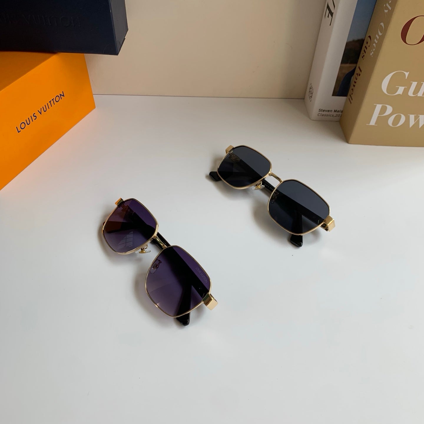 Louis Vuitton Metal Square Silver Lens Sunglasses for Men & Women - 381768 - detail image 9