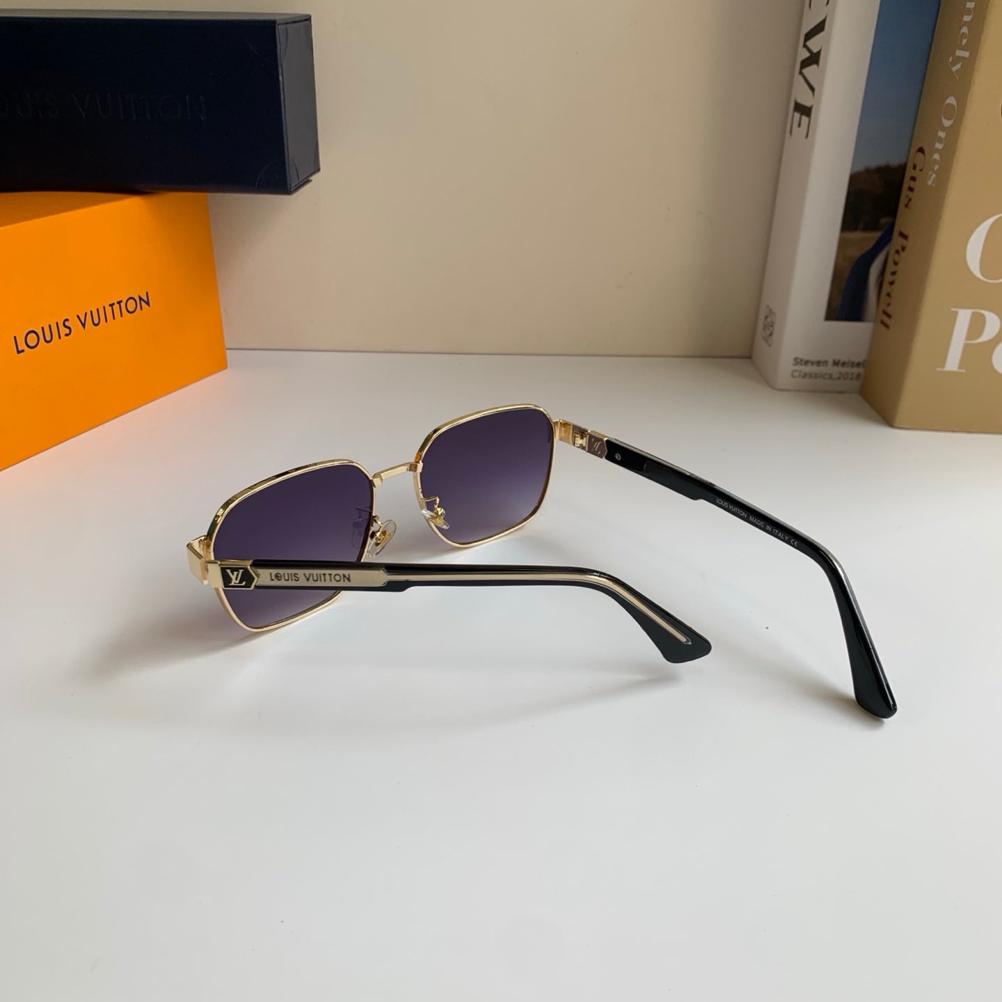 Louis Vuitton Metal Square Silver Lens Sunglasses for Men & Women - 381767 - detail image 8