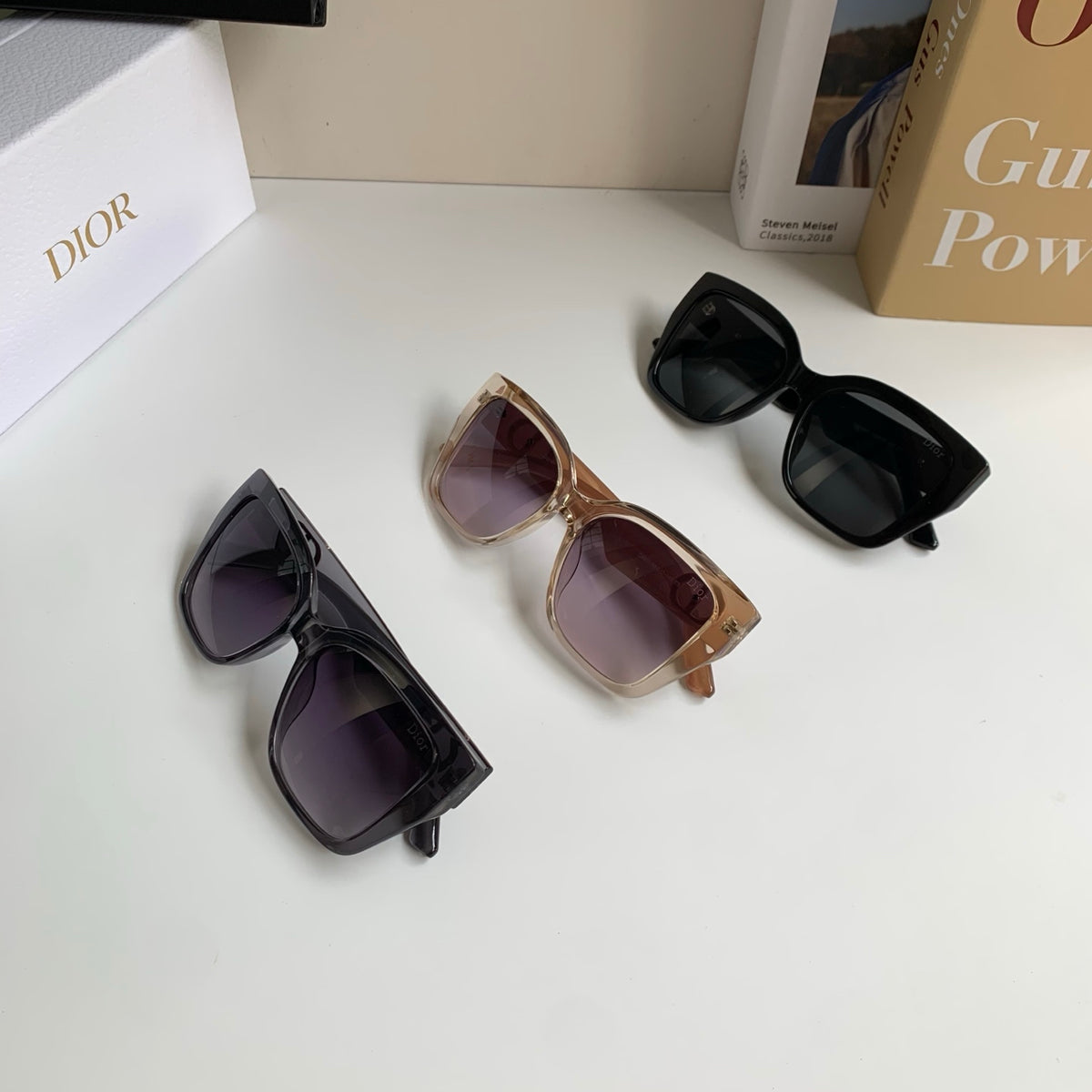 Dior Polarized Square Silver Lens Sunglasses for Men & Women - 486879 - detail image 9