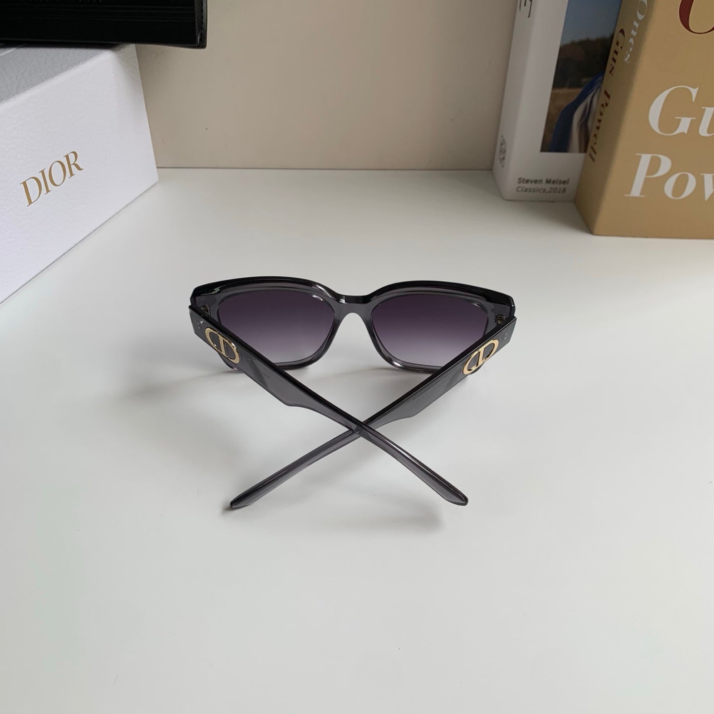 Dior Polarized Square Silver Lens Sunglasses for Men & Women - 486878 - detail image 6