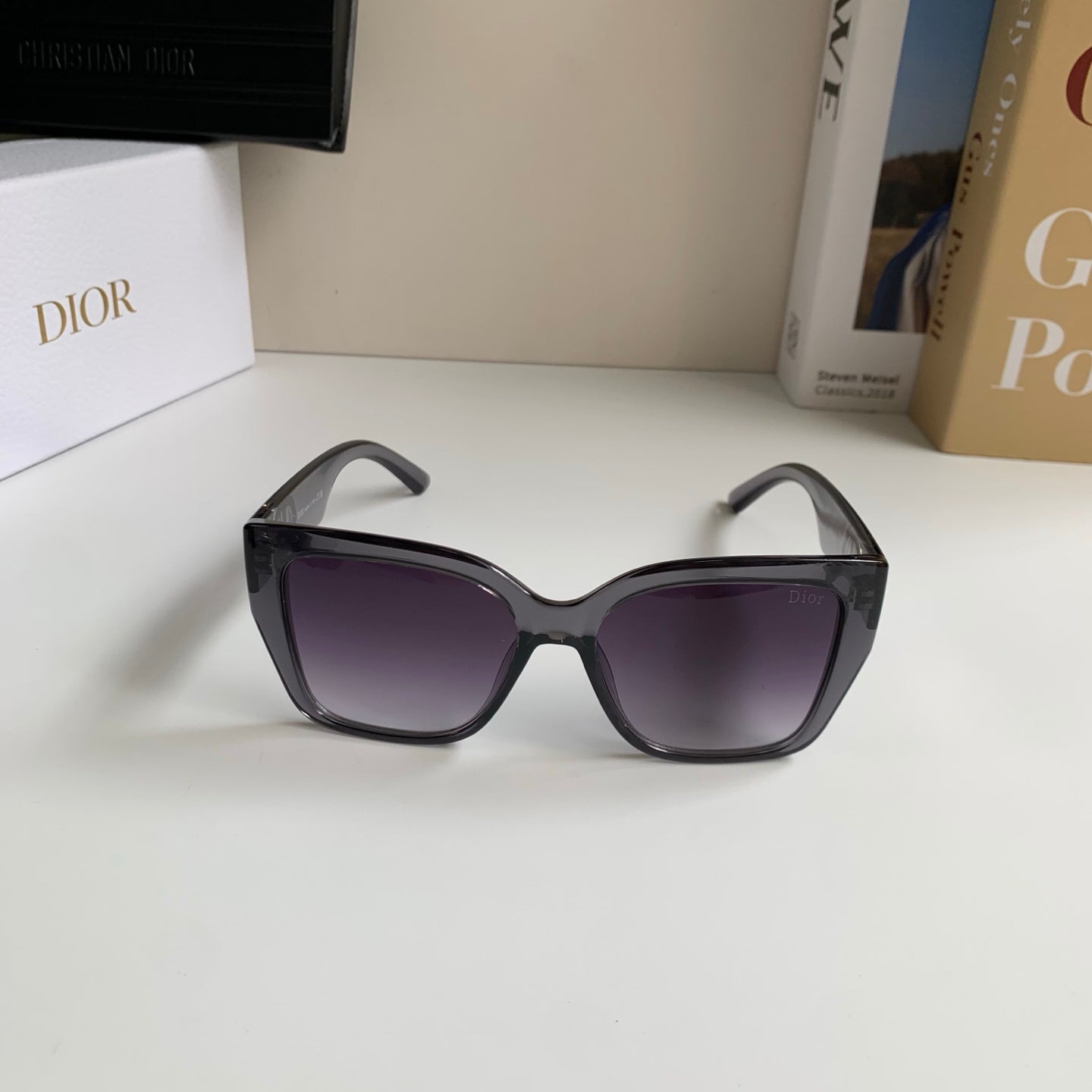 Dior Polarized Square Silver Lens Sunglasses for Men & Women - 398702 - detail image 3