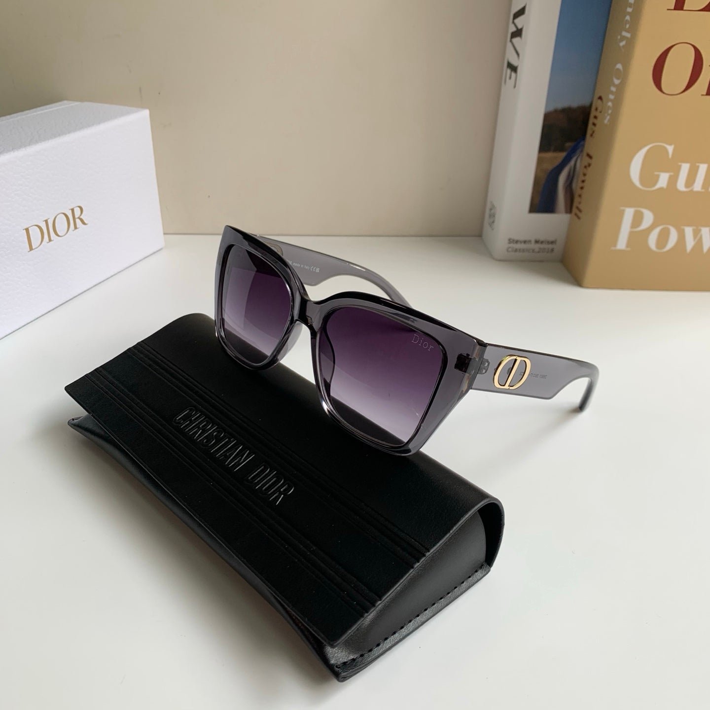 Dior Polarized Square Silver Lens Sunglasses for Men & Women - 398702 - detail image 5