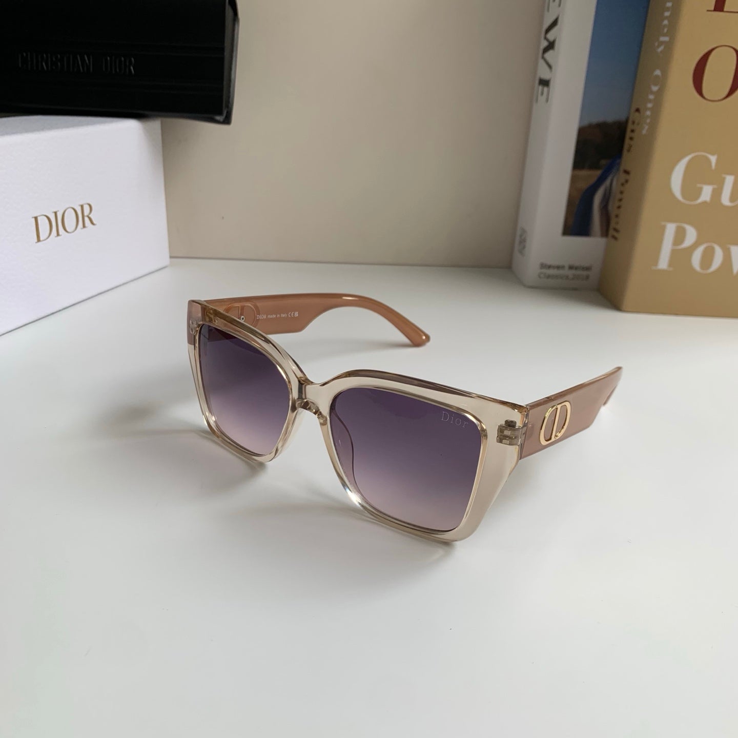 Dior Polarized Square Silver Lens Sunglasses for Men & Women - 486879 - detail image 2
