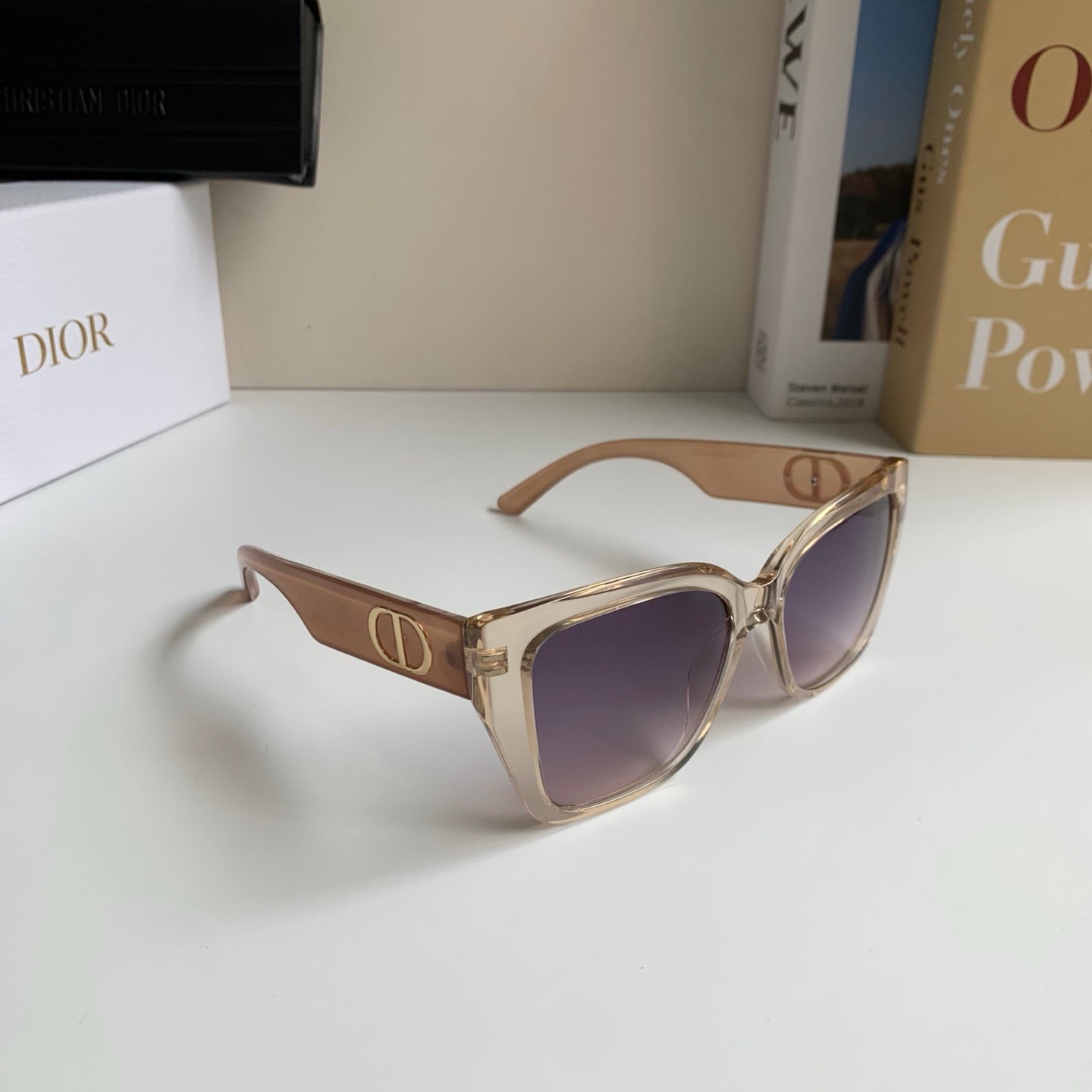 Dior Polarized Square Silver Lens Sunglasses for Men & Women - 486879