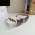 Dior Polarized Square Silver Lens Sunglasses for Men & Women - 398703