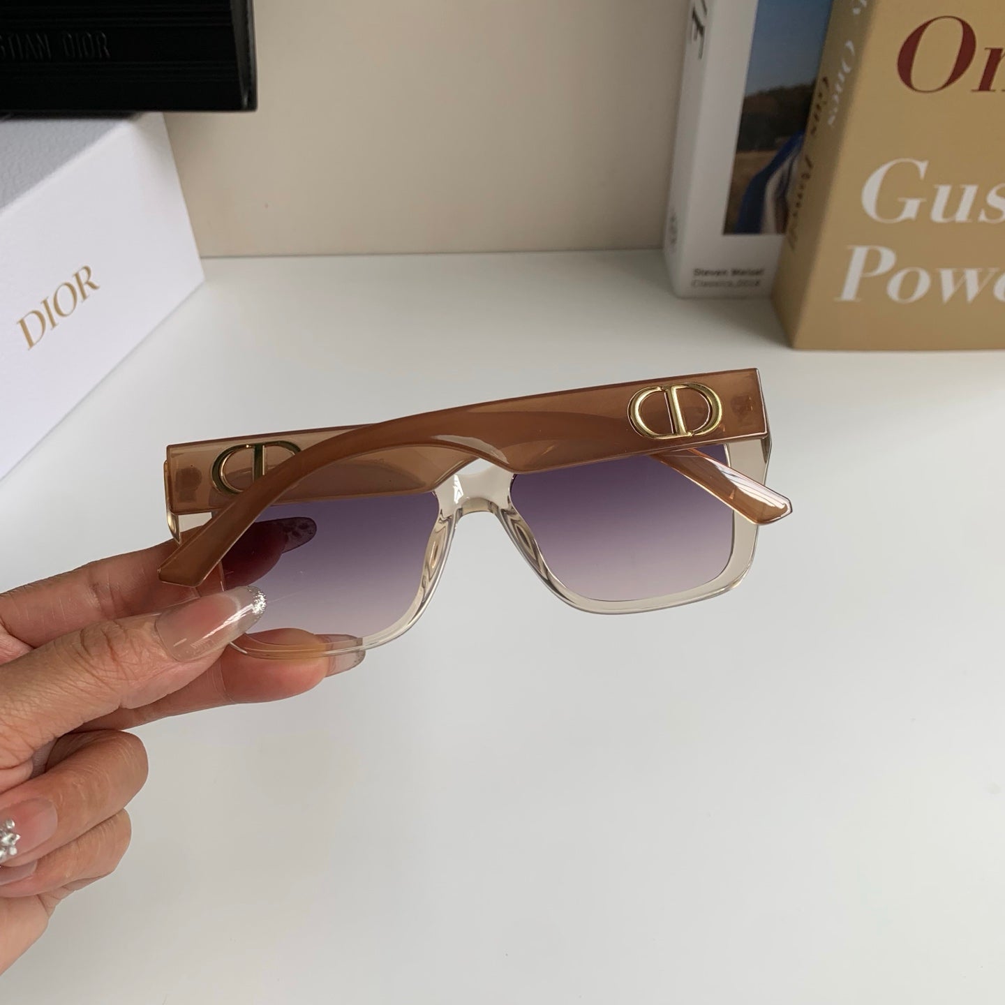 Dior Polarized Square Silver Lens Sunglasses for Men & Women - 398703 - detail image 7