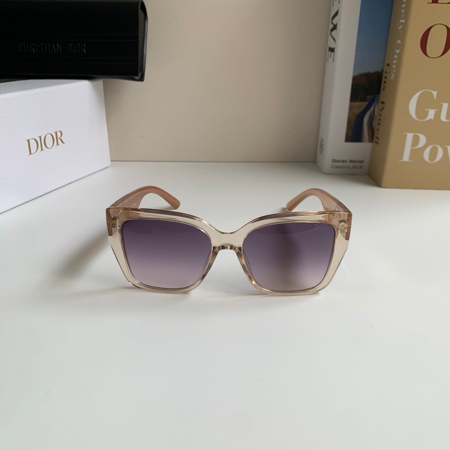 Dior Polarized Square Silver Lens Sunglasses for Men & Women - 398703 - detail image 5