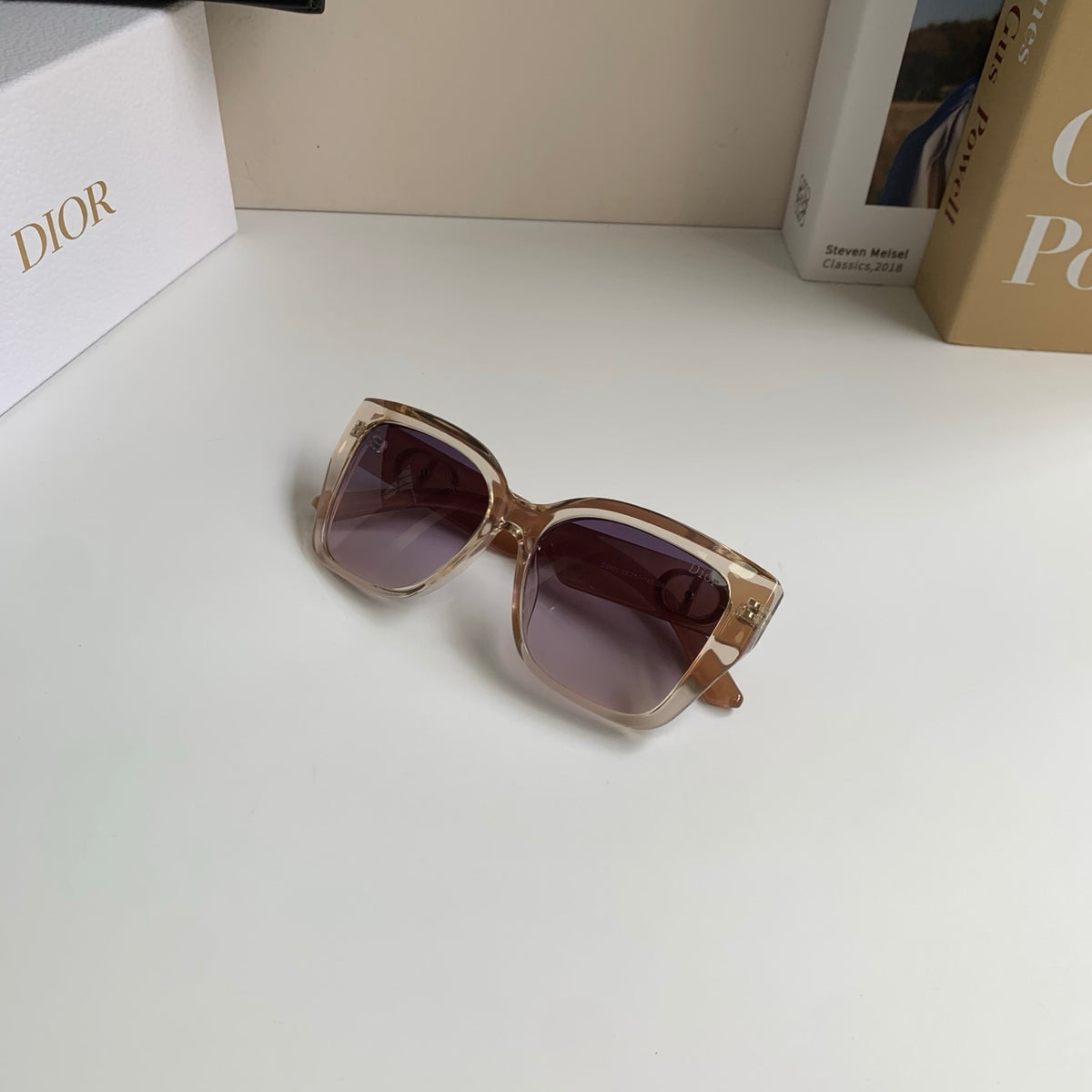 Dior Polarized Square Silver Lens Sunglasses for Men & Women - 398703 - detail image 3