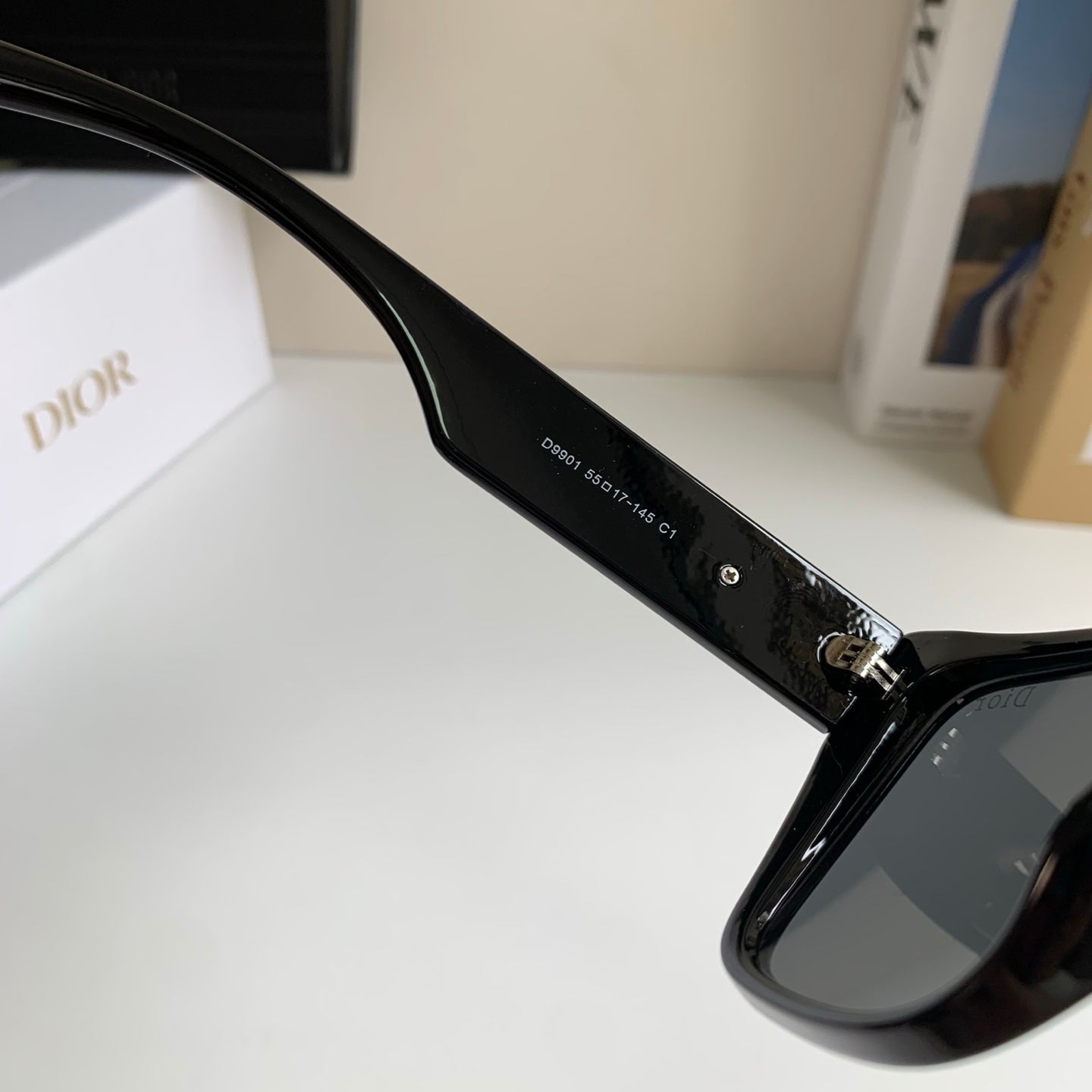 Dior Polarized Square Silver Lens Sunglasses for Men & Women - 398704 - detail image 8