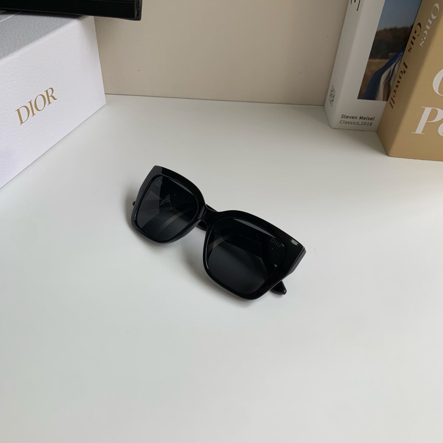Dior Polarized Square Silver Lens Sunglasses for Men & Women - detail image 4