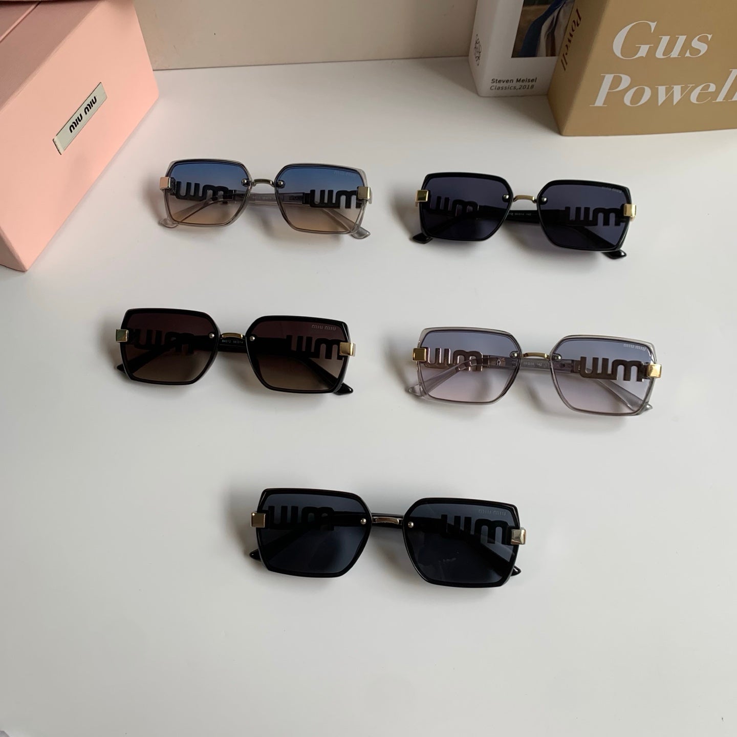 Miu Miu Square Silver Lens Sunglasses for Men & Women - 487688 - detail image 10