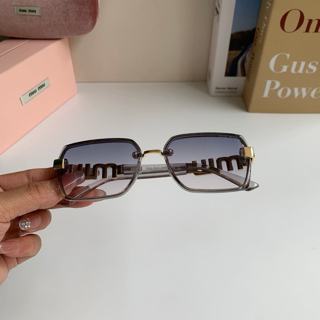 Miu Miu Square Silver Lens Sunglasses for Men & Women - 399203 - detail image 3