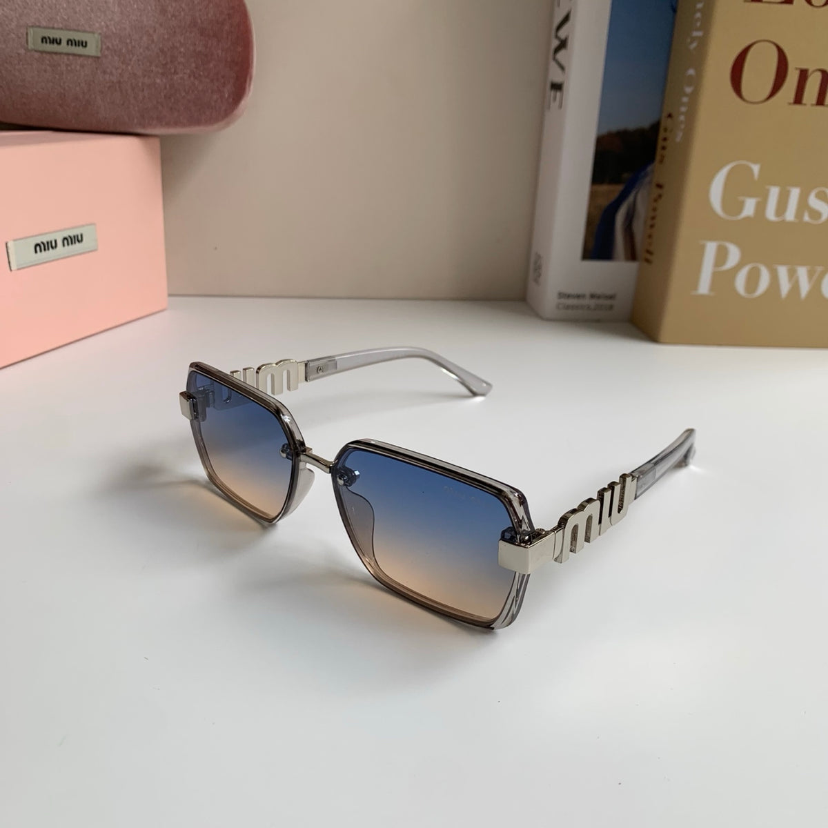 Miu Miu Square Silver Lens Sunglasses for Men & Women - 399205 - detail image 2