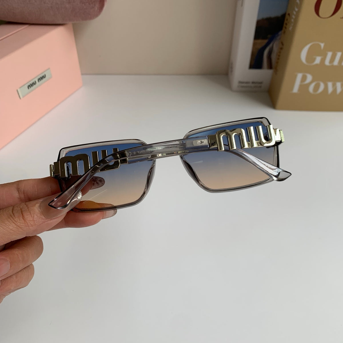Miu Miu Square Silver Lens Sunglasses for Men & Women - 399205 - detail image 7